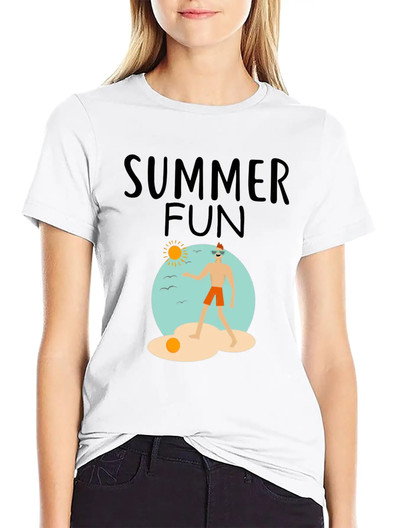 Summer Fun Essential Cotton Tee For Daily Outfits – Unisex Style