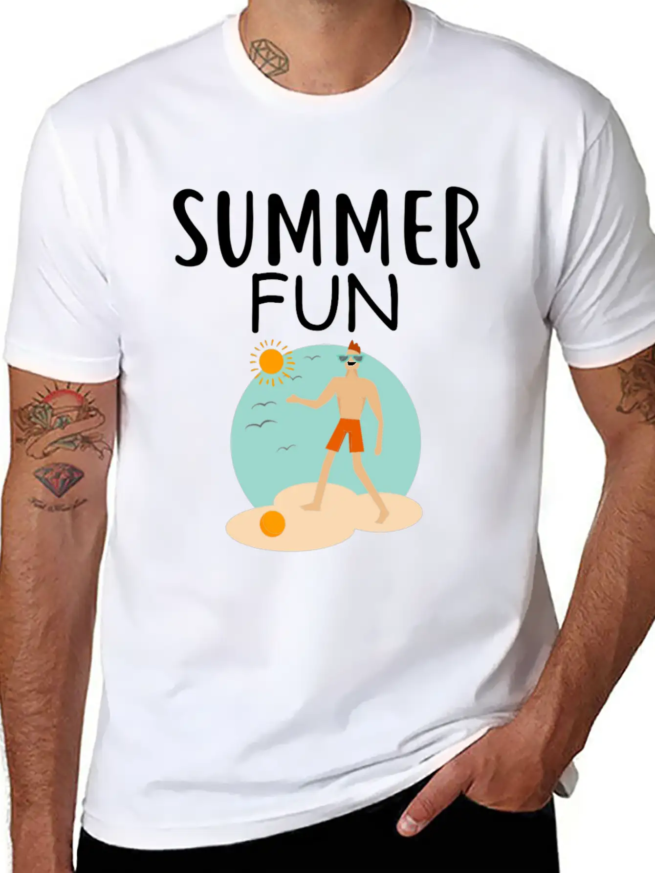 Summer Fun Essential Cotton Tee For Daily Outfits – Unisex Style