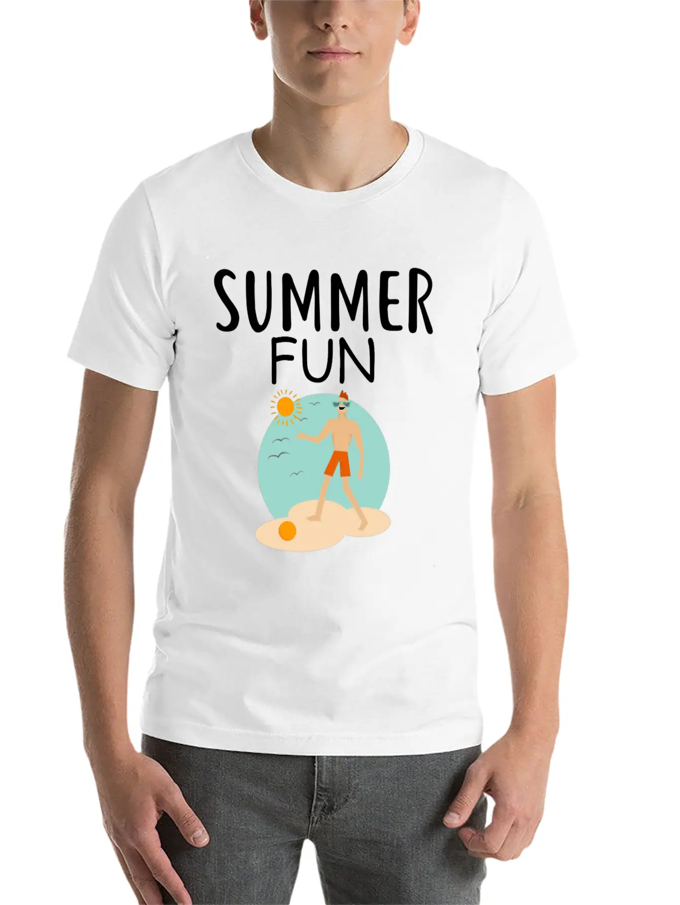 Summer Fun Essential Cotton Tee For Daily Outfits – Unisex Style