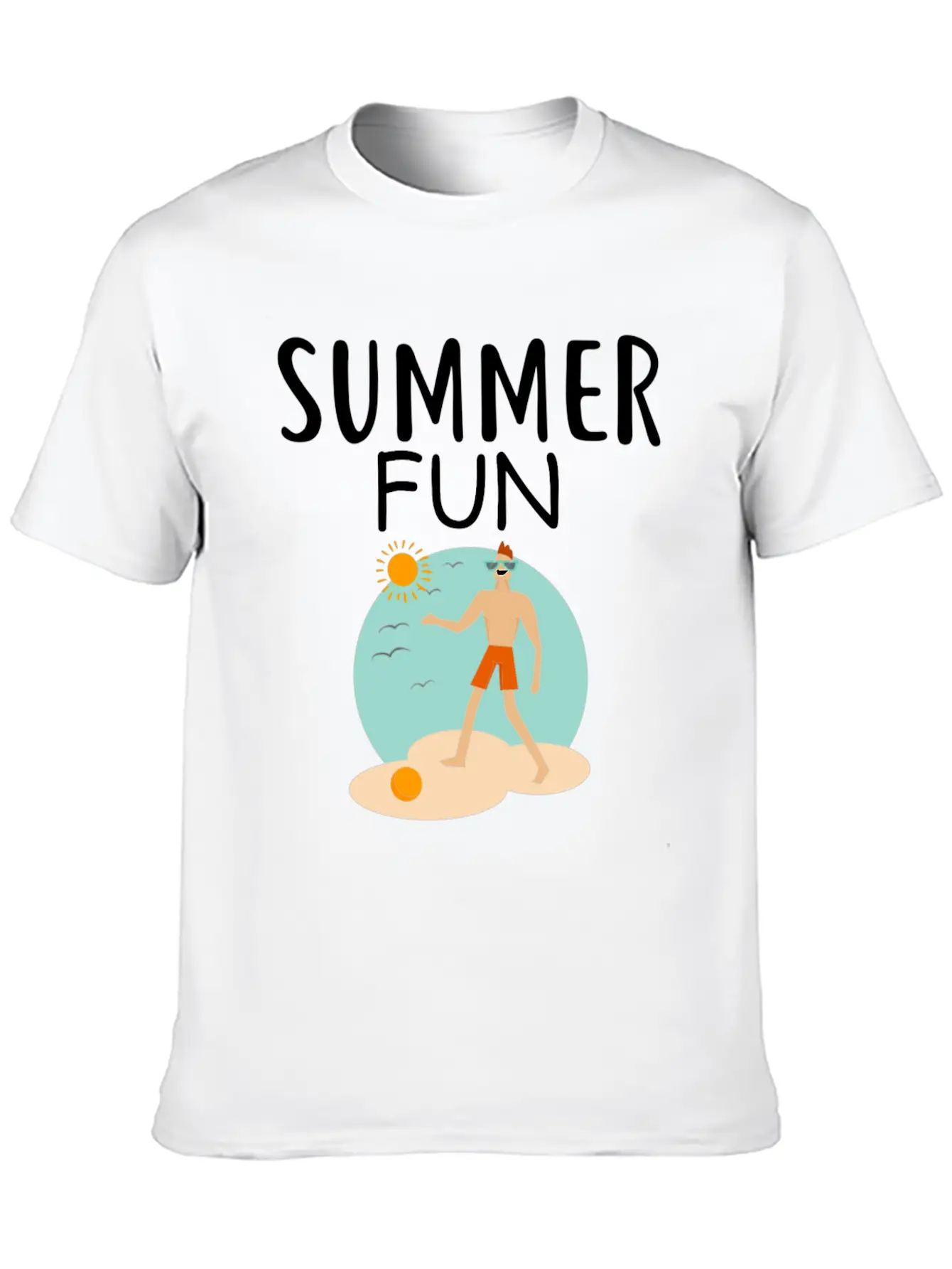 Summer Fun Essential Cotton Tee For Daily Outfits – Unisex Style