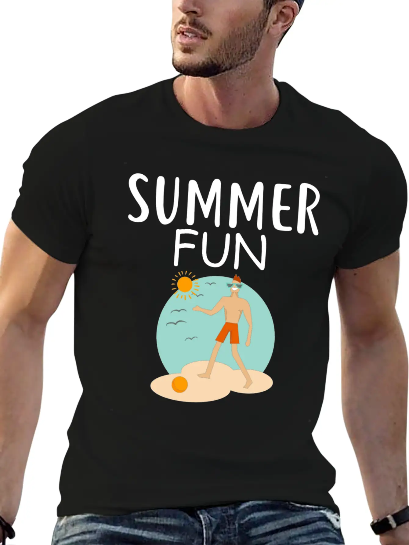Summer Fun Essential Cotton Tee For Daily Outfits – Unisex Style
