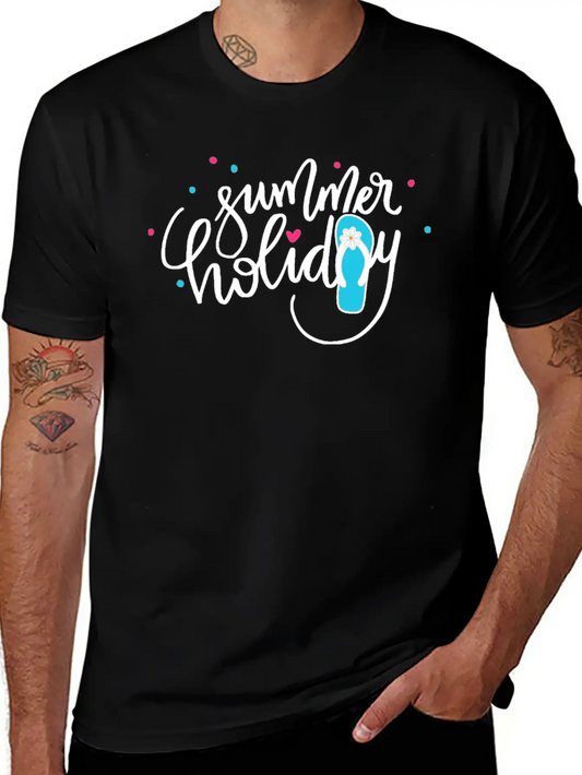 Summer Holiday Summer Vacation Unisex Casual T-Shirt – Clean Design For Daily Comfort