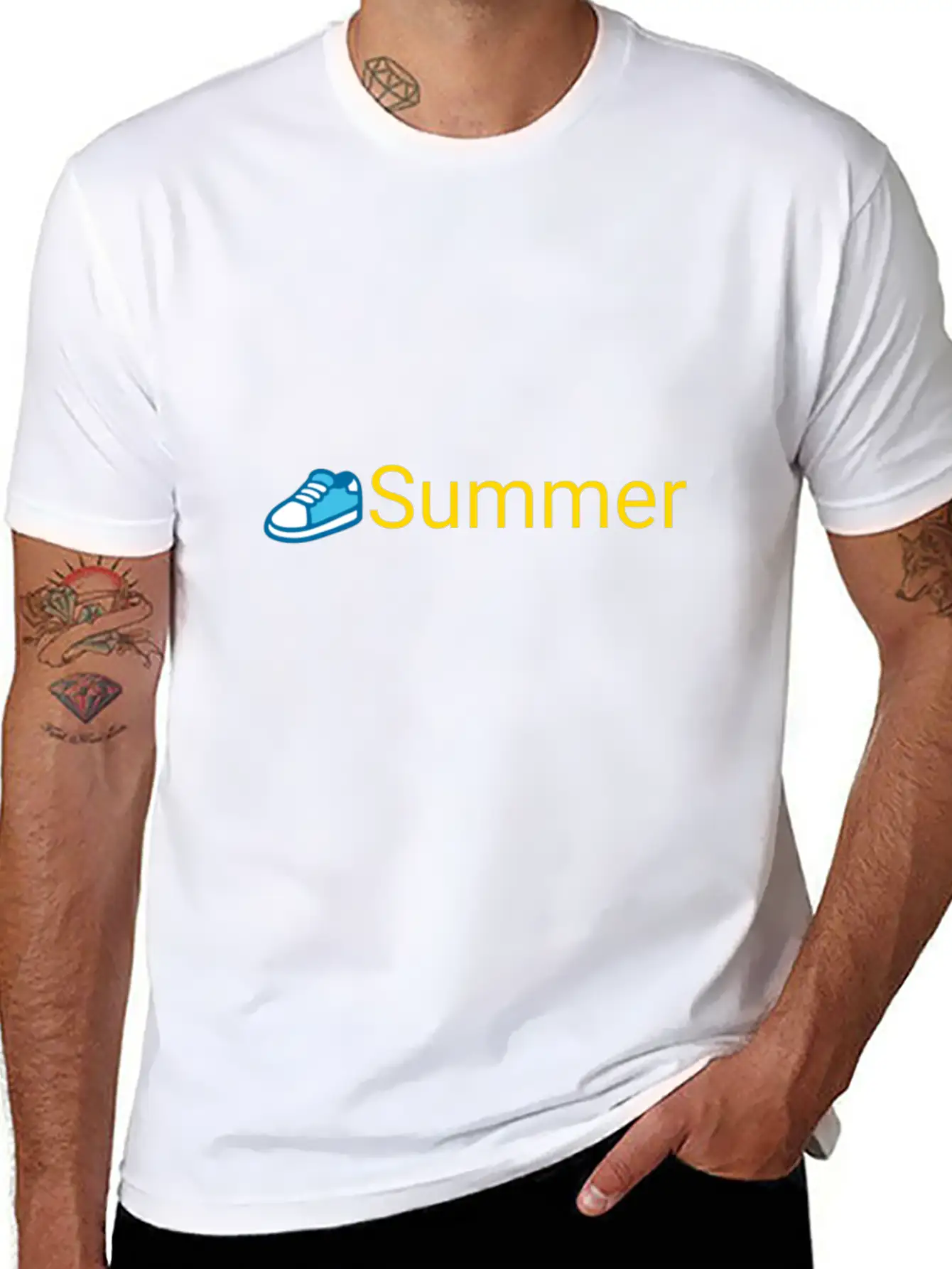 Summer Lightweight Cotton T-Shirt – Daily Comfort Graphic Shirt