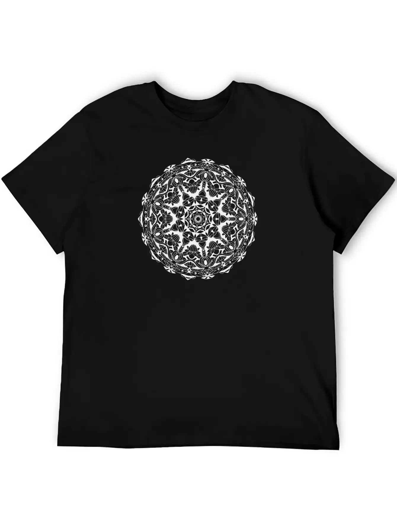 Summer Mandala Lightweight Cotton T-Shirt – Daily Comfort Graphic Shirt