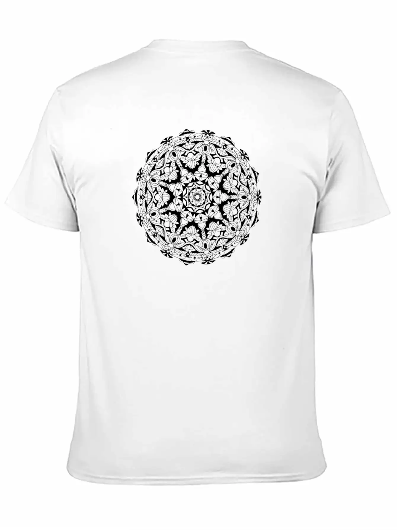 Summer Mandala Lightweight Cotton T-Shirt – Daily Comfort Graphic Shirt