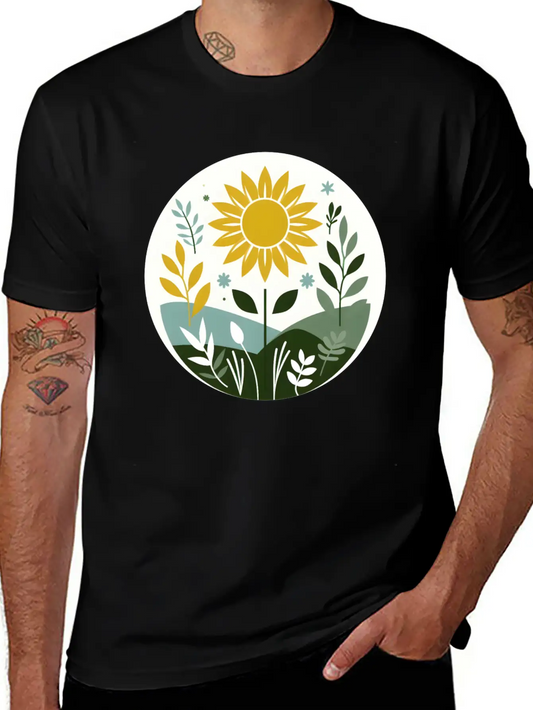 Summer Meadow Lightweight Cotton T-Shirt – Daily Comfort Graphic Shirt