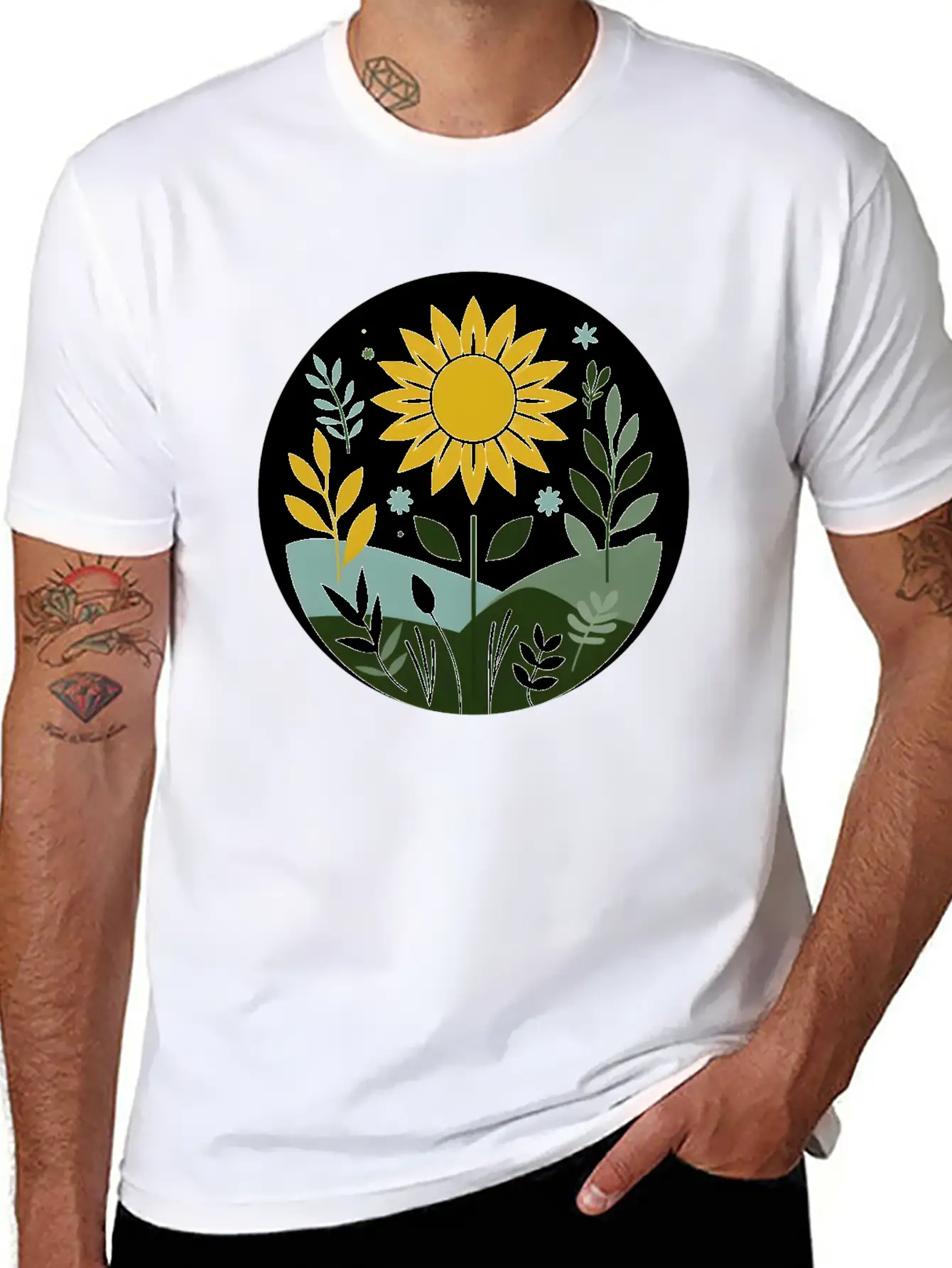 Summer Meadow Lightweight Cotton T-Shirt – Daily Comfort Graphic Shirt