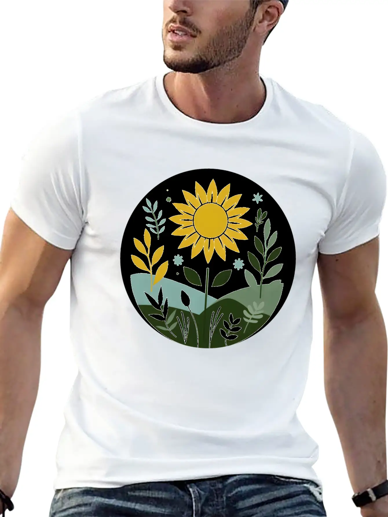Summer Meadow Lightweight Cotton T-Shirt – Daily Comfort Graphic Shirt