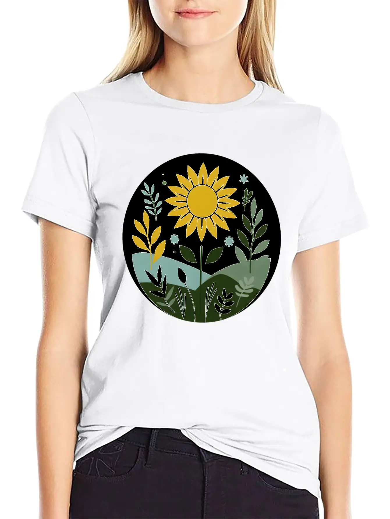Summer Meadow Lightweight Cotton T-Shirt – Daily Comfort Graphic Shirt