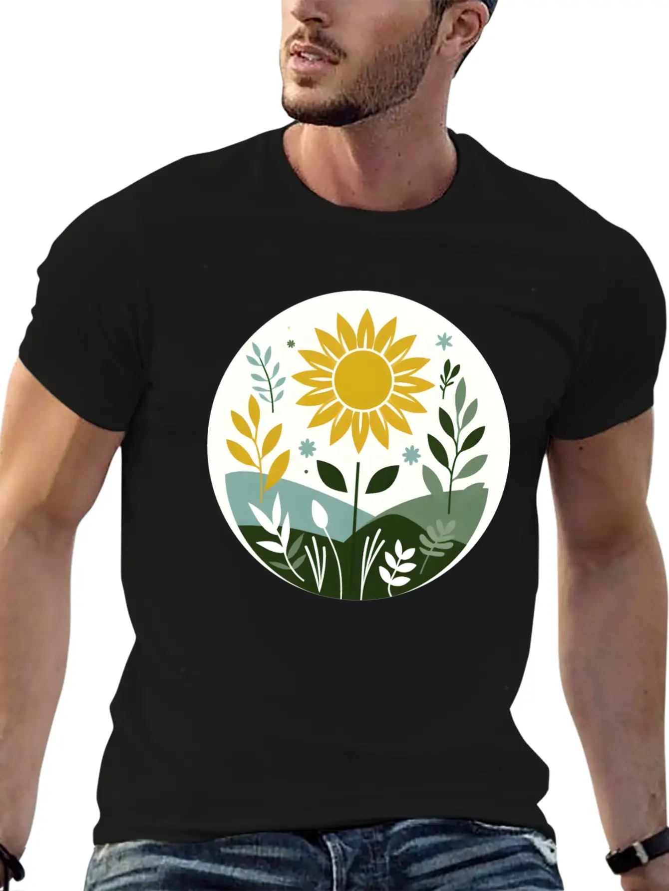 Summer Meadow Lightweight Cotton T-Shirt – Daily Comfort Graphic Shirt