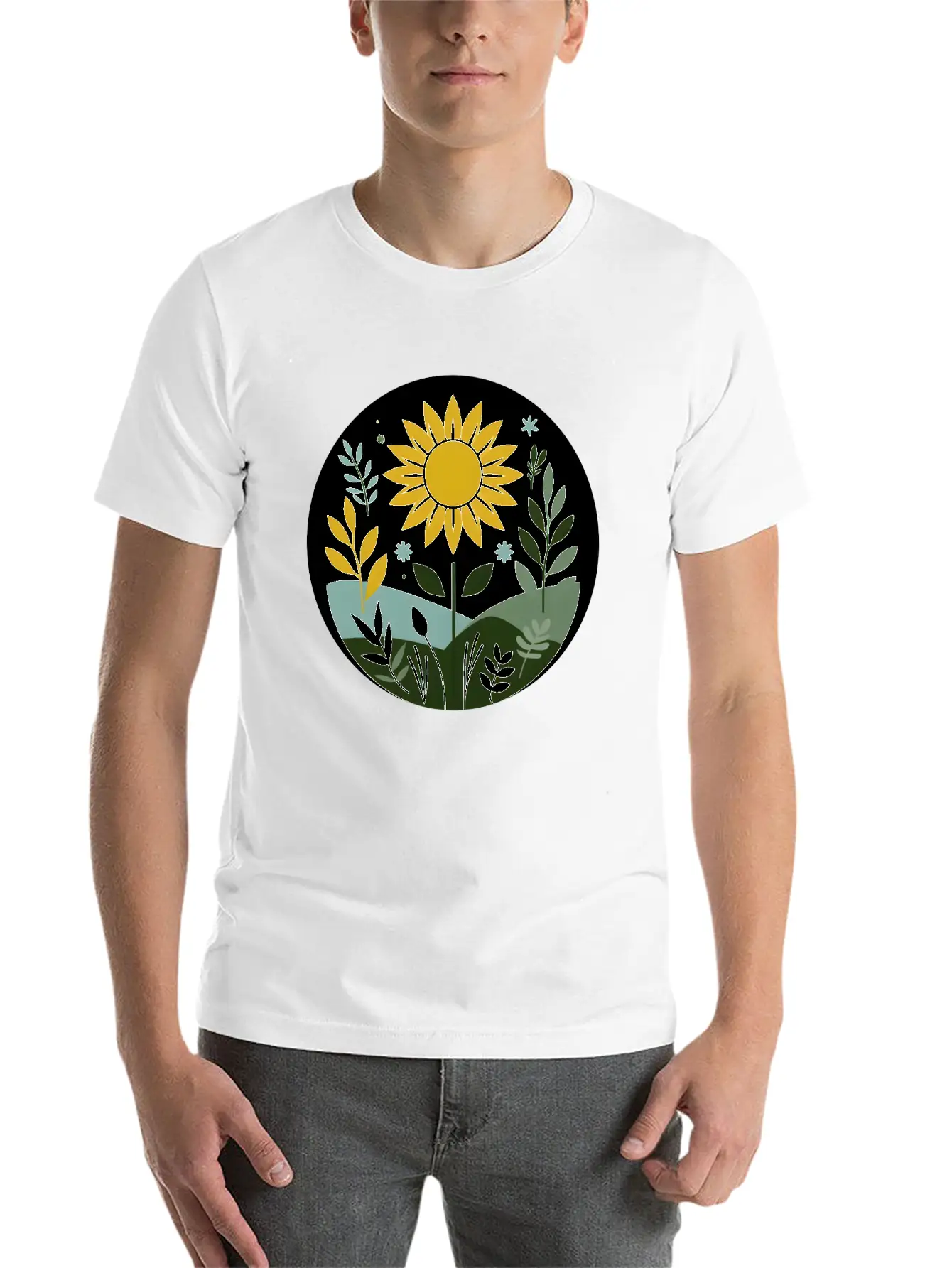 Summer Meadow Lightweight Cotton T-Shirt – Daily Comfort Graphic Shirt