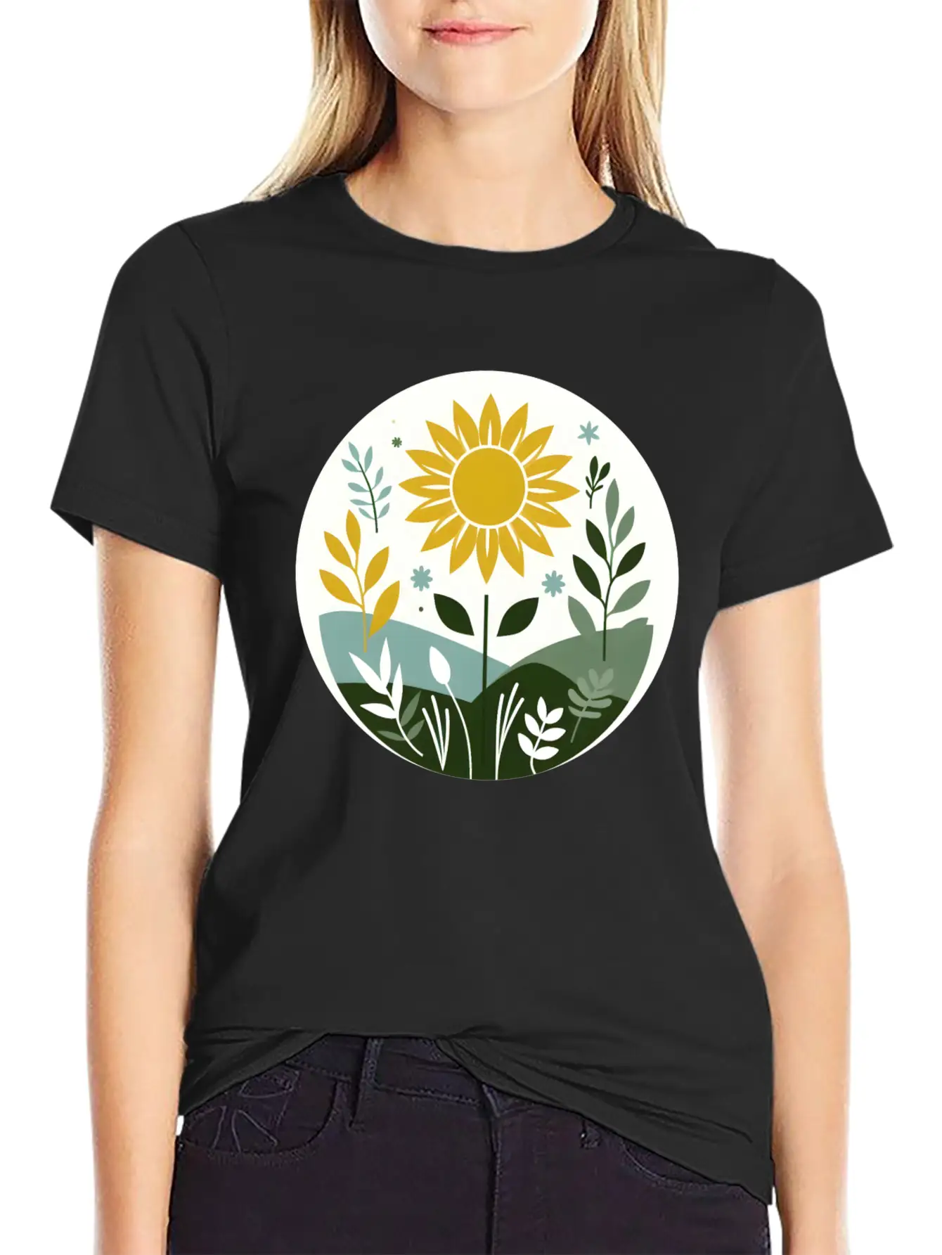 Summer Meadow Lightweight Cotton T-Shirt – Daily Comfort Graphic Shirt