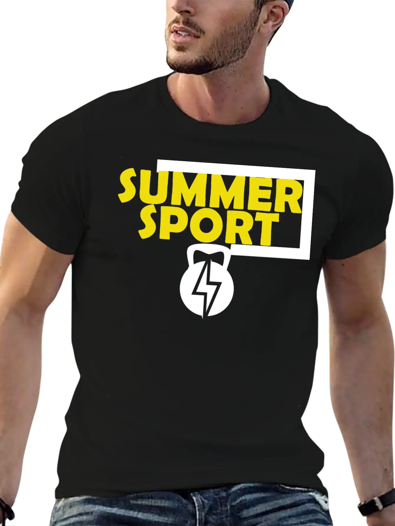 SUMMER SPORT Classic Fit Graphic Tee For Daily Comfort – Unisex Cotton Shirt