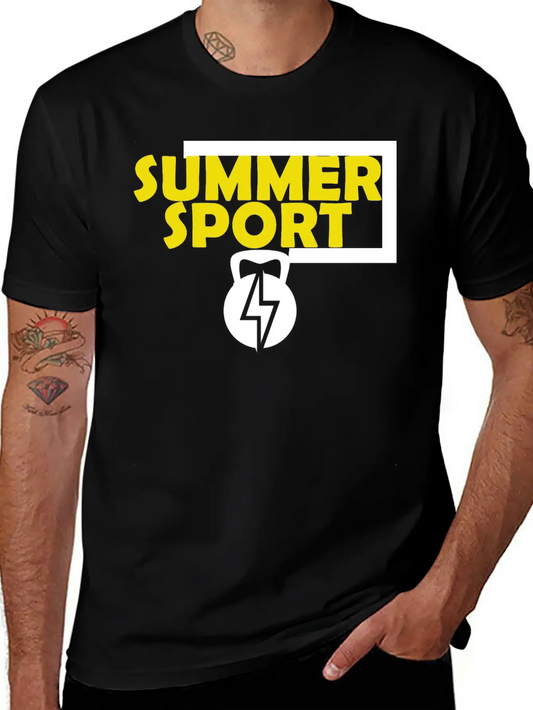 SUMMER SPORT Unisex Casual T-Shirt – Clean Design For Daily Comfort