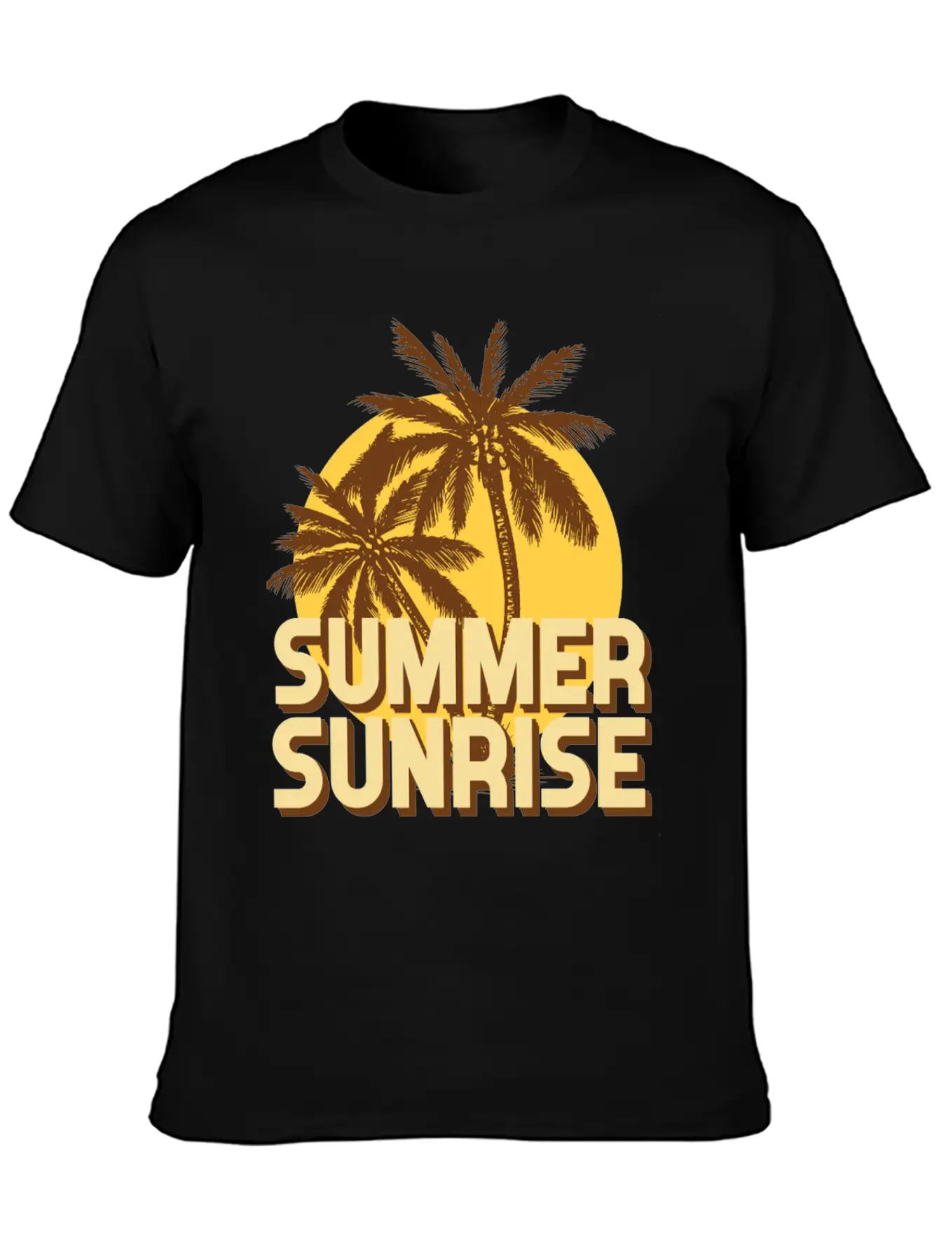 Summer Sunrise Classic Fit Graphic Tee For Daily Comfort – Unisex Cotton Shirt