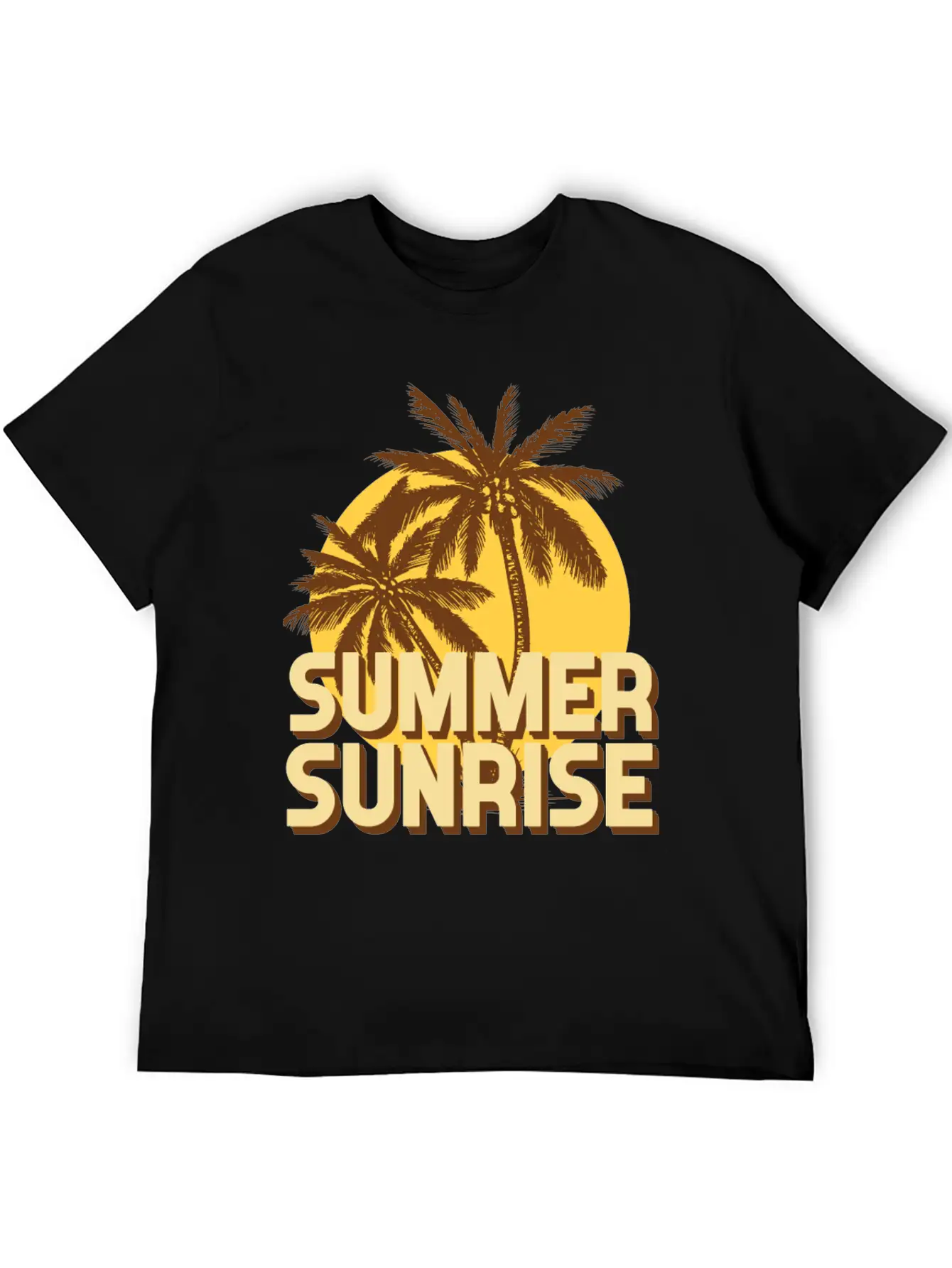 Summer Sunrise Classic Fit Graphic Tee For Daily Comfort – Unisex Cotton Shirt