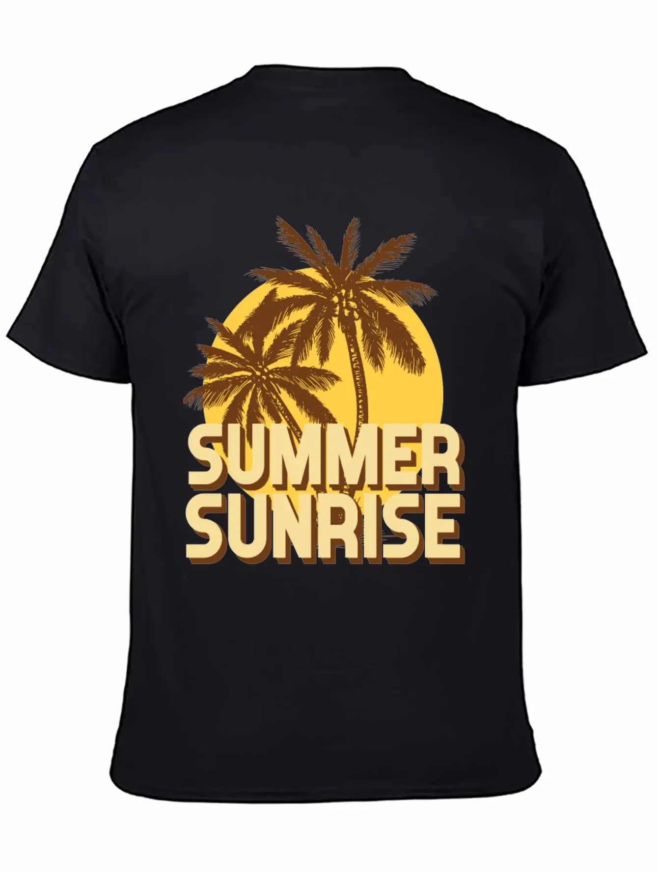Summer Sunrise Classic Fit Graphic Tee For Daily Comfort – Unisex Cotton Shirt