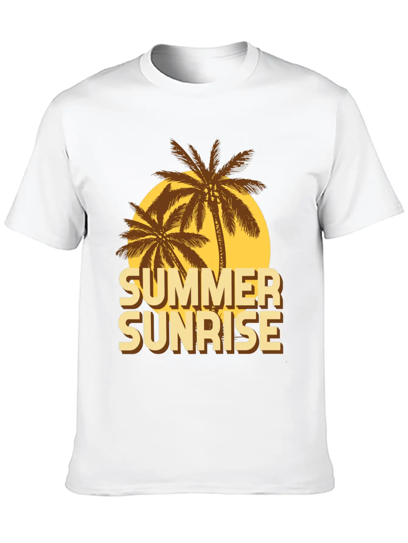Summer Sunrise Classic Fit Graphic Tee For Daily Comfort – Unisex Cotton Shirt