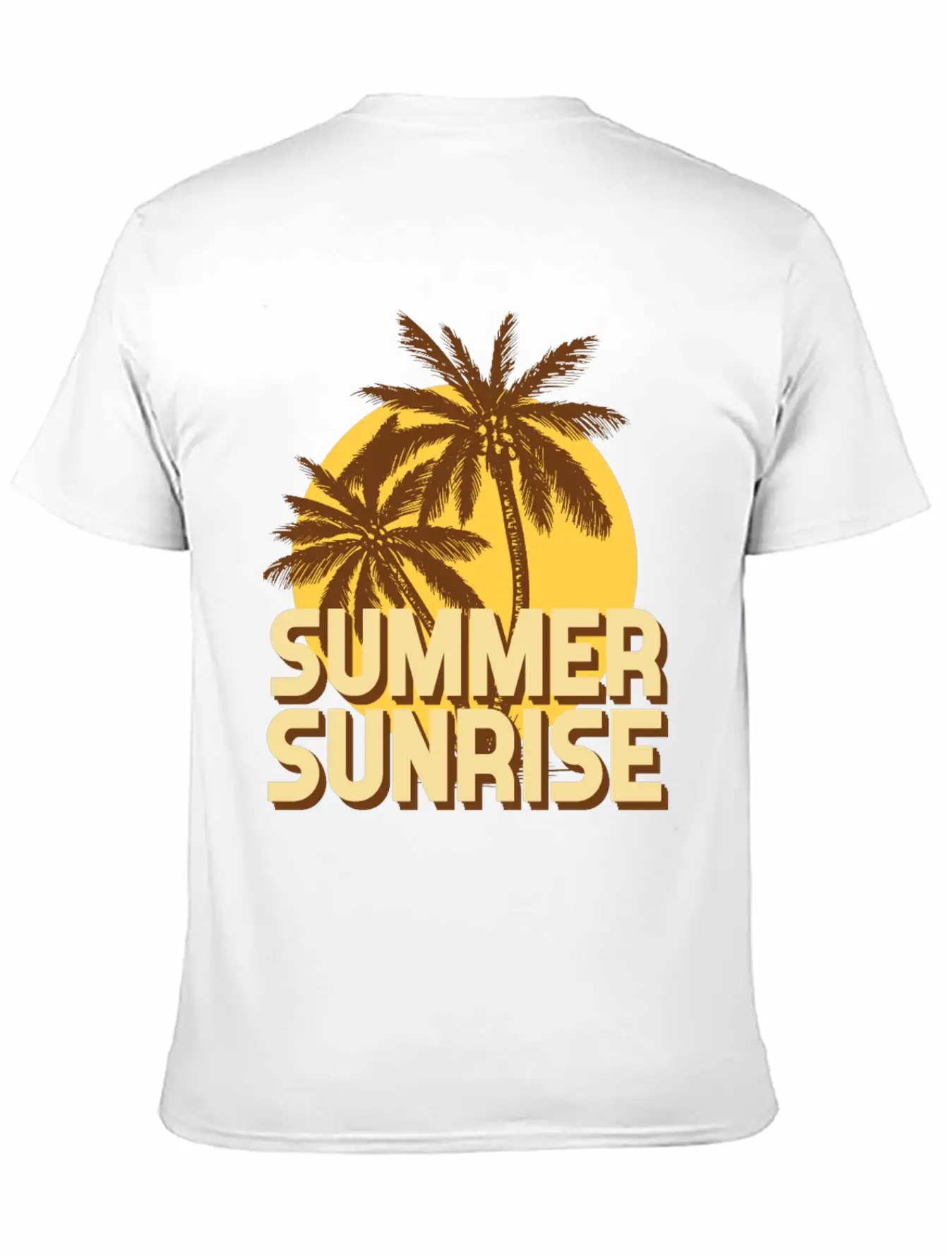 Summer Sunrise Classic Fit Graphic Tee For Daily Comfort – Unisex Cotton Shirt