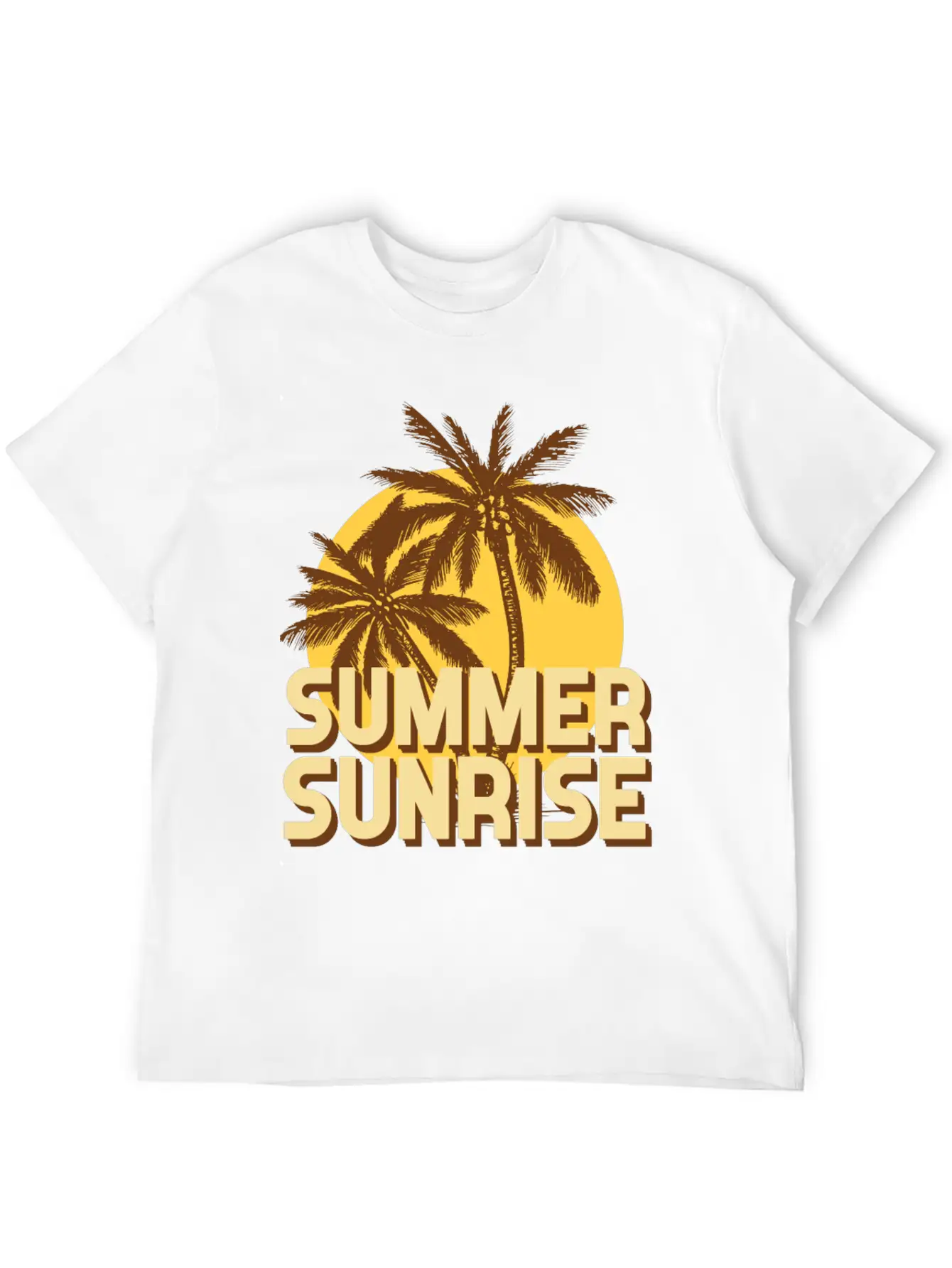 Summer Sunrise Classic Fit Graphic Tee For Daily Comfort – Unisex Cotton Shirt