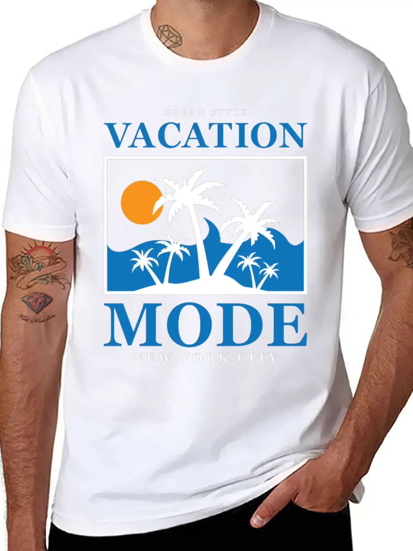 SUMMER VACATION Cool Essential Cotton Tee For Daily Outfits – Unisex Style
