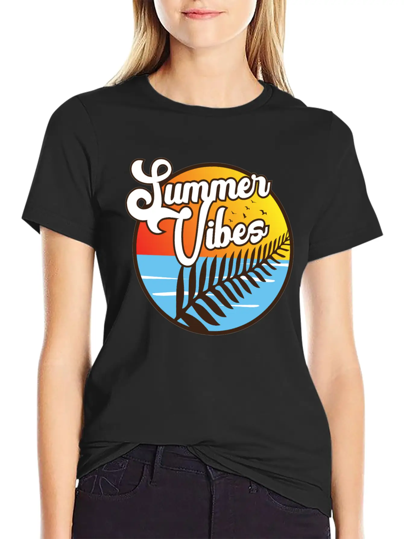 Summer Vibes Maori Silver Fern Polynesian Gift Modern Fit Casual T-Shirt – Clean And Versatile Design