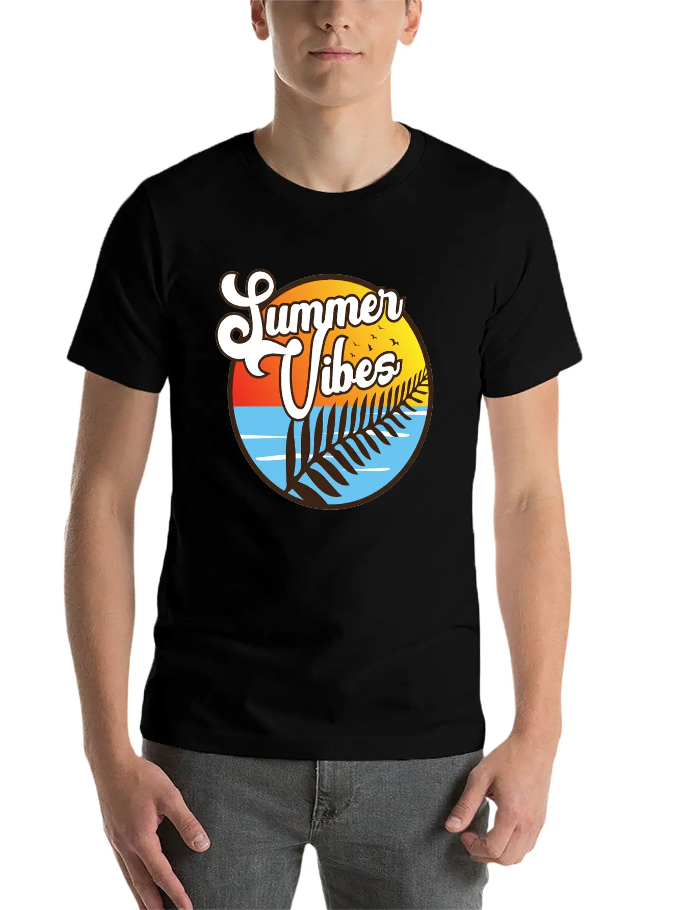 Summer Vibes Maori Silver Fern Polynesian Gift Modern Fit Casual T-Shirt – Clean And Versatile Design