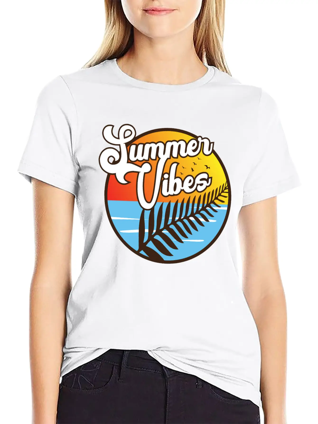 Summer Vibes Maori Silver Fern Polynesian Gift Modern Fit Casual T-Shirt – Clean And Versatile Design
