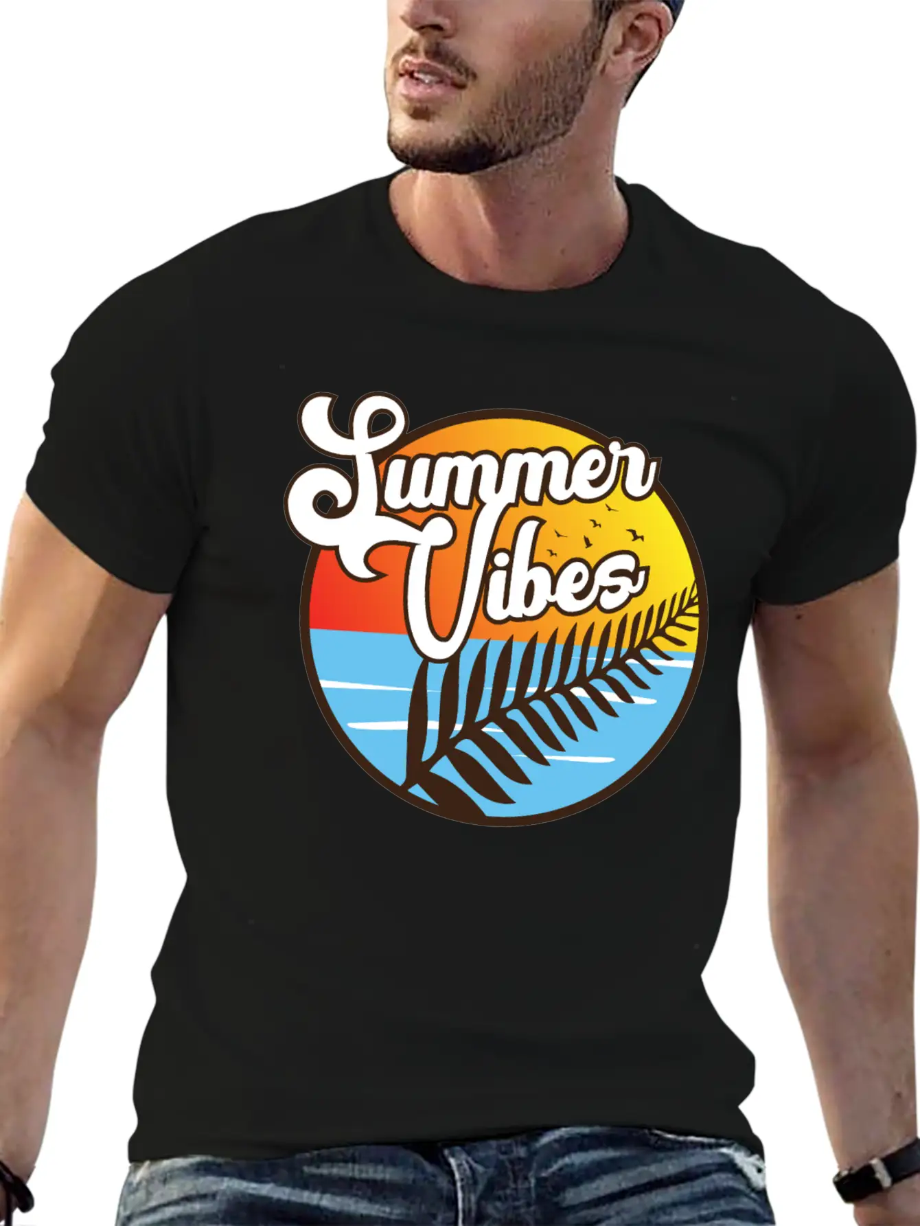 Summer Vibes Maori Silver Fern Polynesian Gift Modern Fit Casual T-Shirt – Clean And Versatile Design