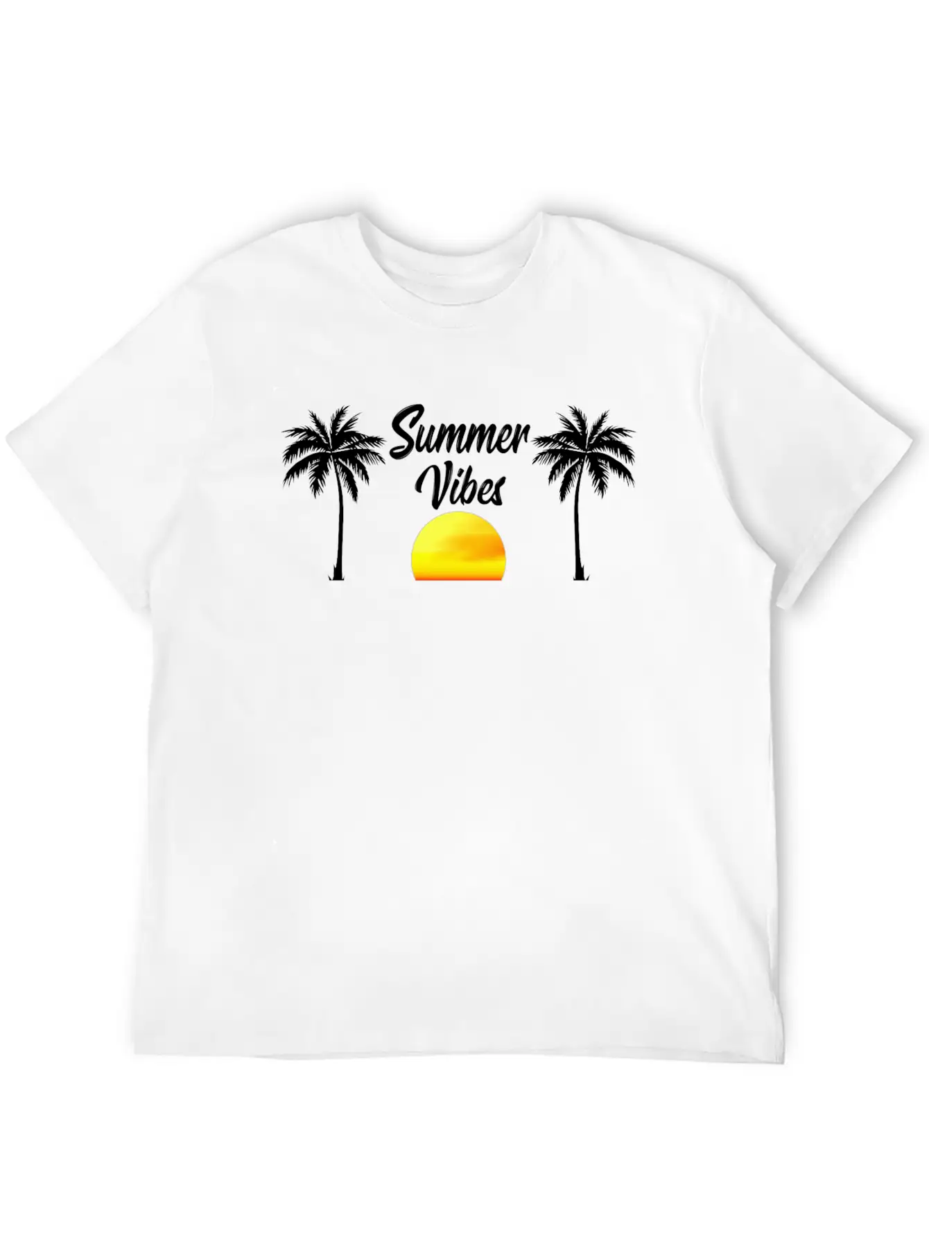 Summer Vibes Soft Cotton Short Sleeve Tee – Unisex Wardrobe Staple
