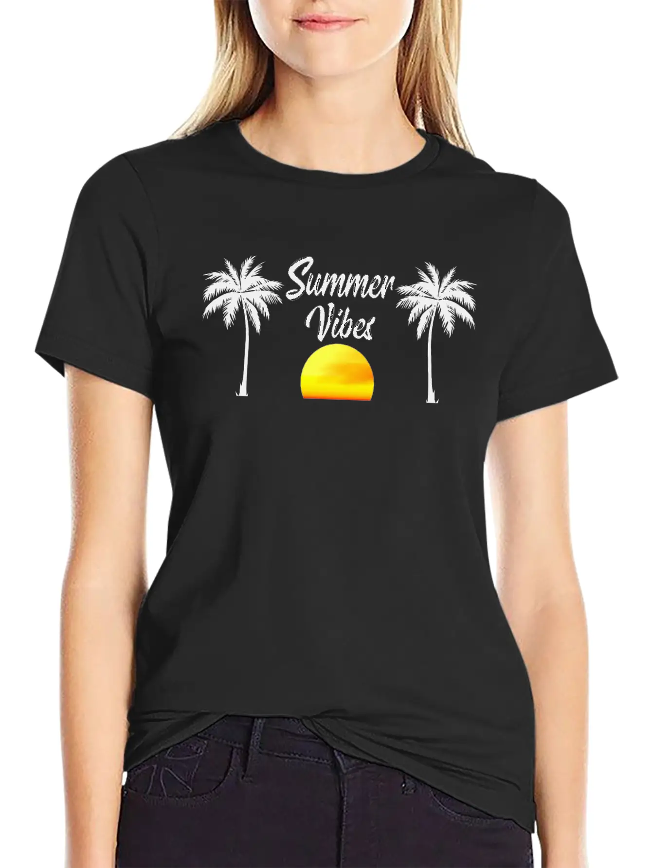 Summer Vibes Soft Cotton Short Sleeve Tee – Unisex Wardrobe Staple