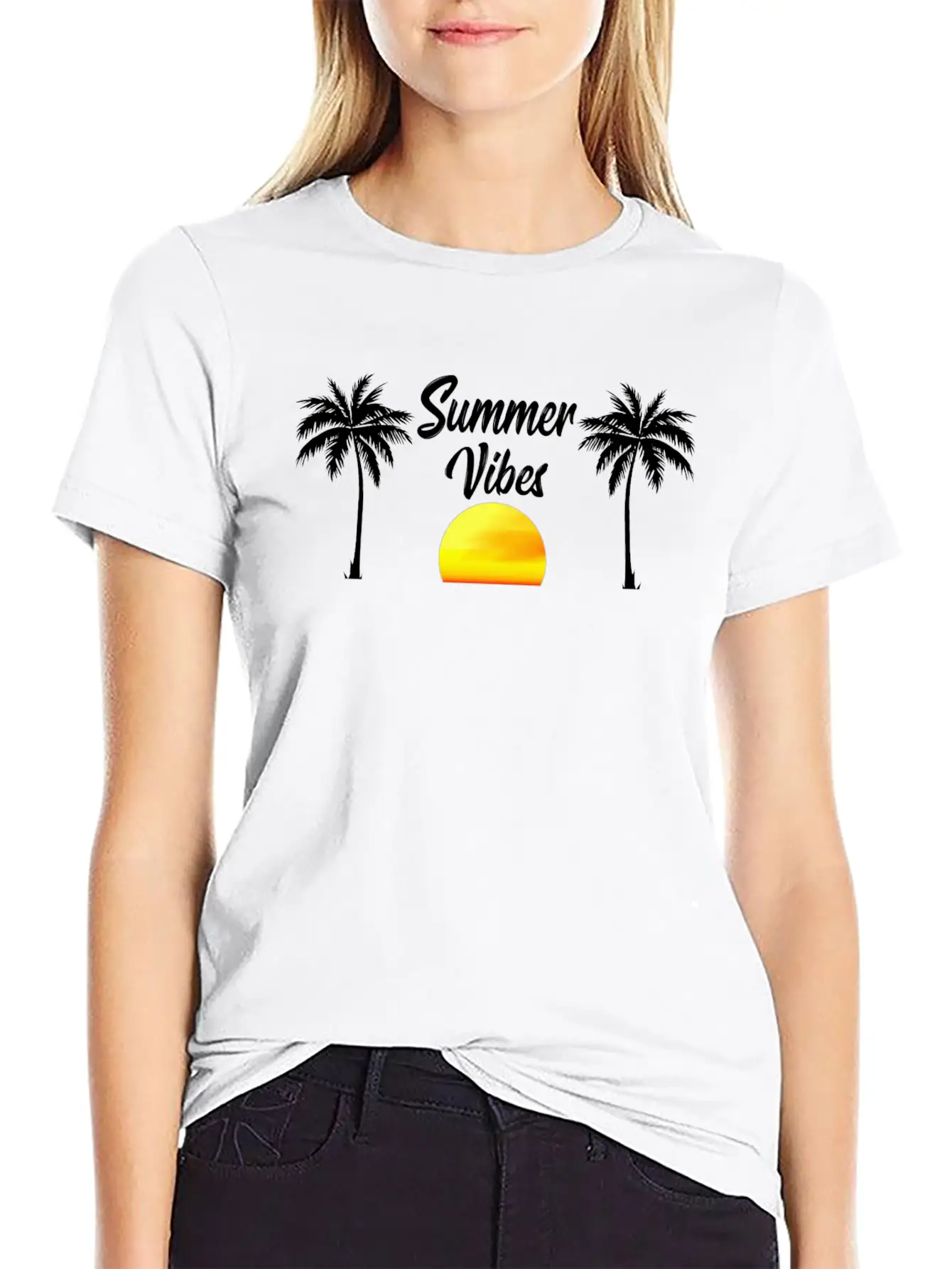 Summer Vibes Soft Cotton Short Sleeve Tee – Unisex Wardrobe Staple