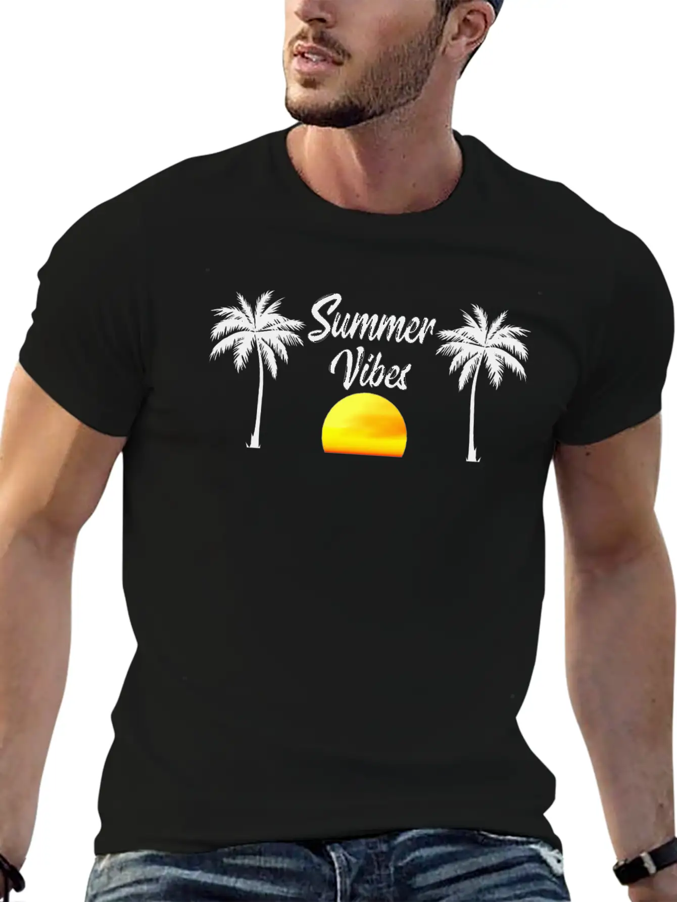 Summer Vibes Soft Cotton Short Sleeve Tee – Unisex Wardrobe Staple
