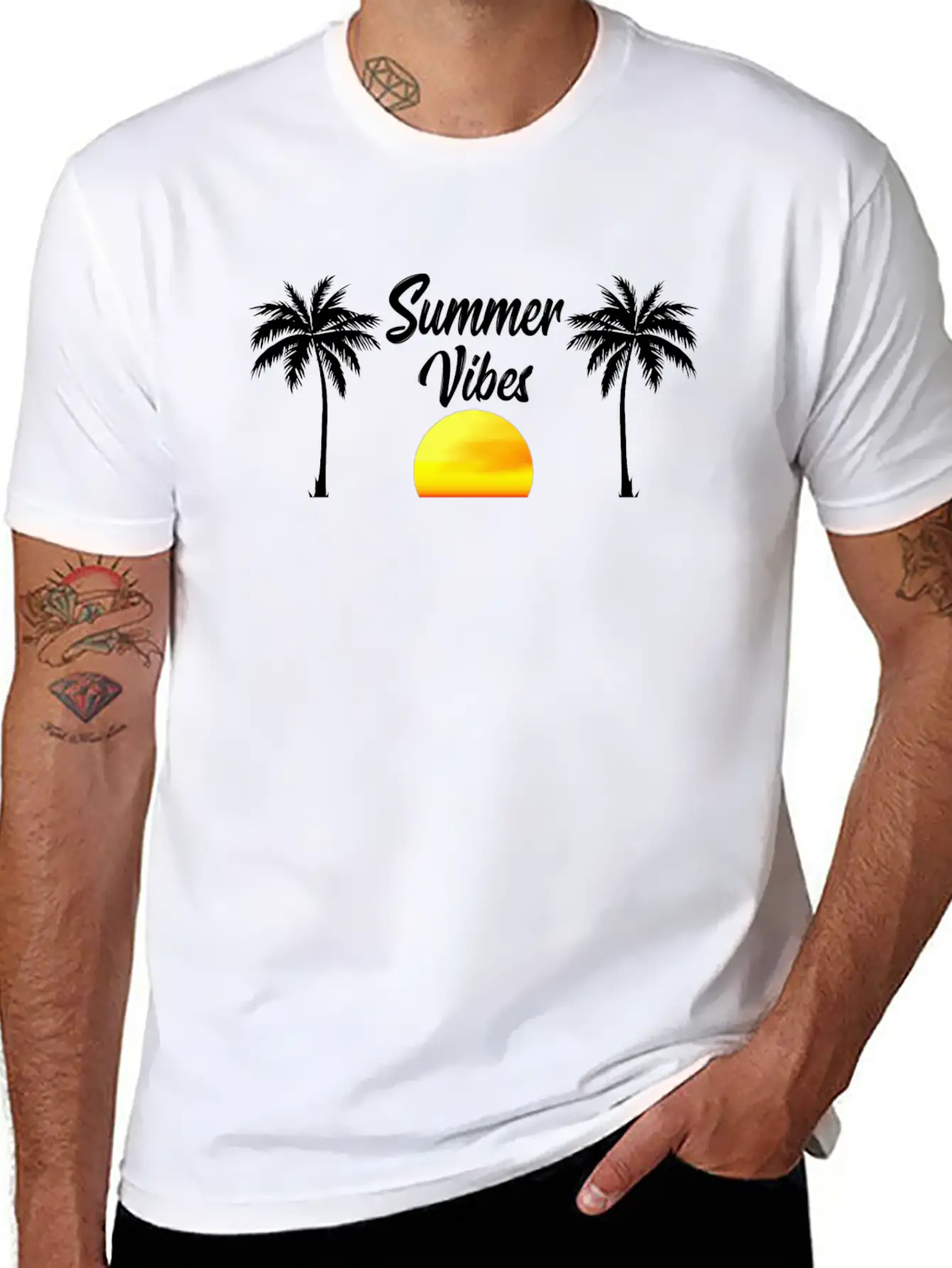 Summer Vibes Soft Cotton Short Sleeve Tee – Unisex Wardrobe Staple