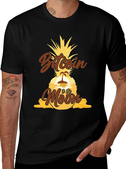 Summer With Bitcoin, Crypto Modern Fit Casual T-Shirt – Clean And Versatile Design
