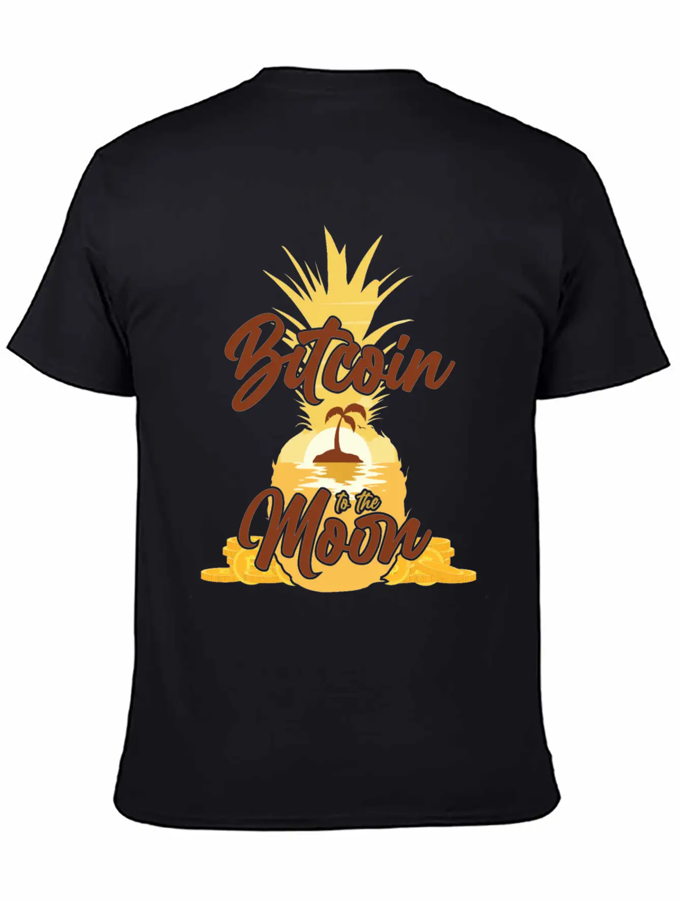 Summer With Bitcoin, Crypto Modern Fit Casual T-Shirt – Clean And Versatile Design