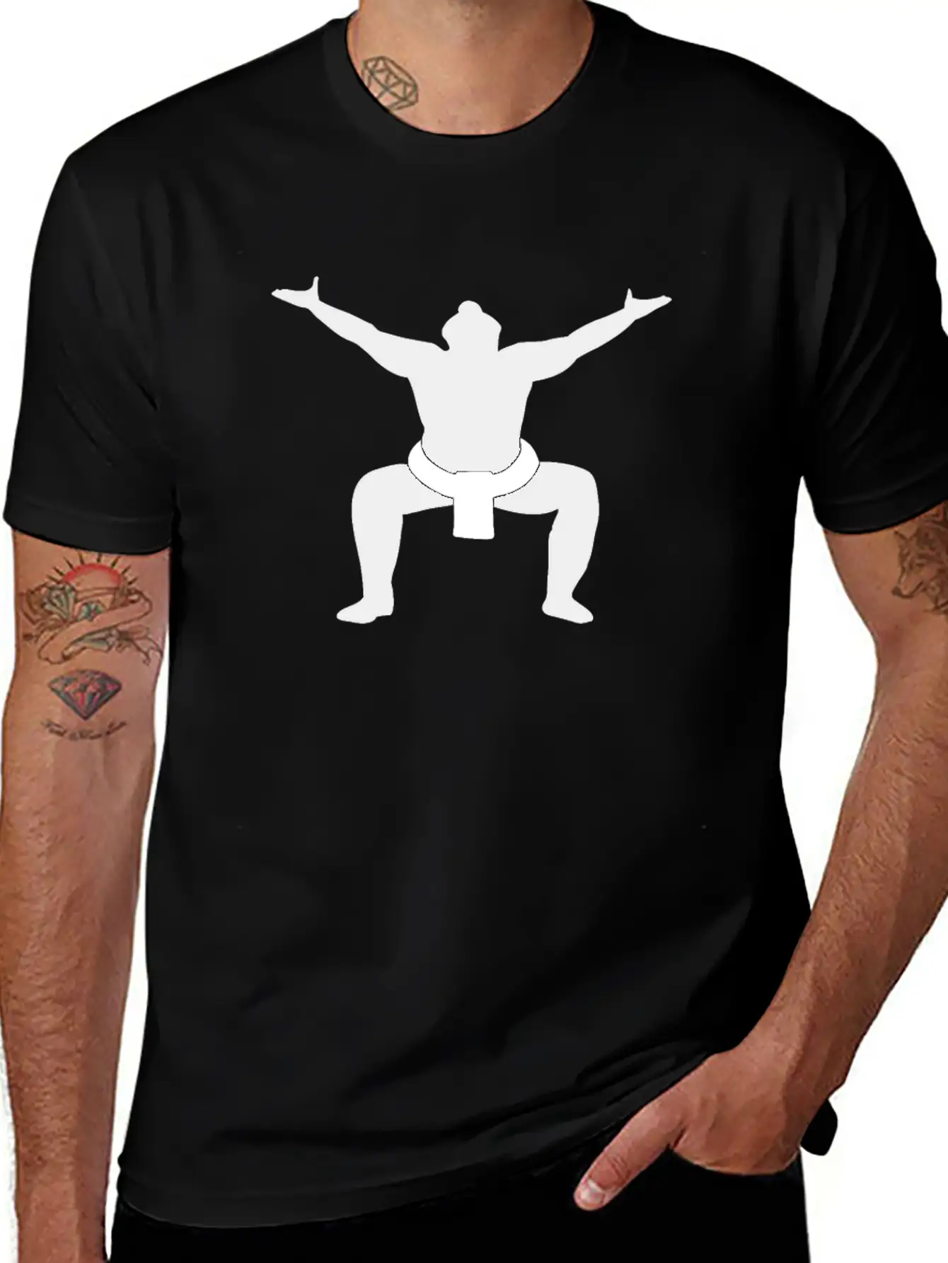 Sumo Wrestler Unisex Casual T-Shirt – Clean Design For Daily Comfort