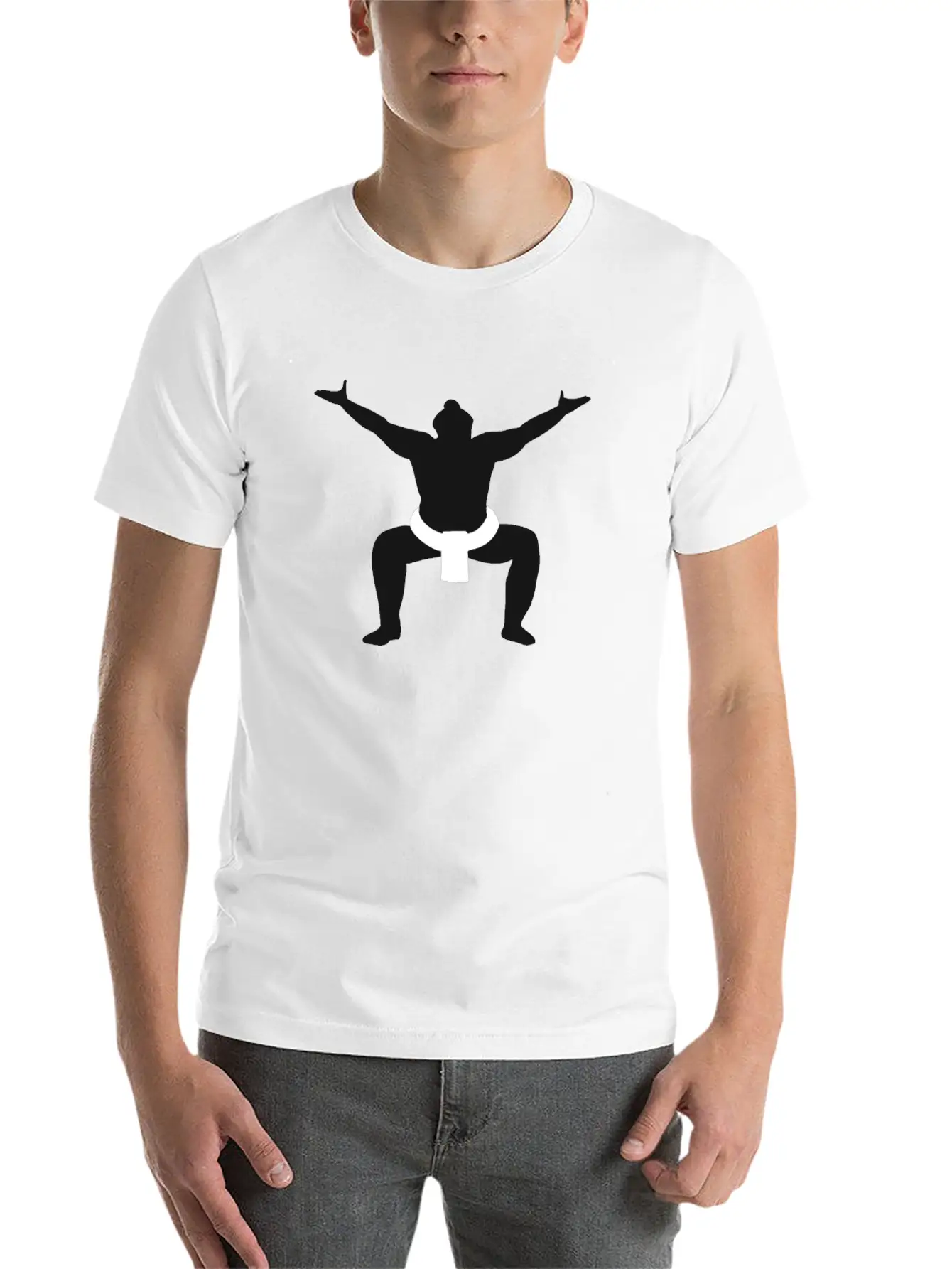 Sumo Wrestler Unisex Casual T-Shirt – Clean Design For Daily Comfort