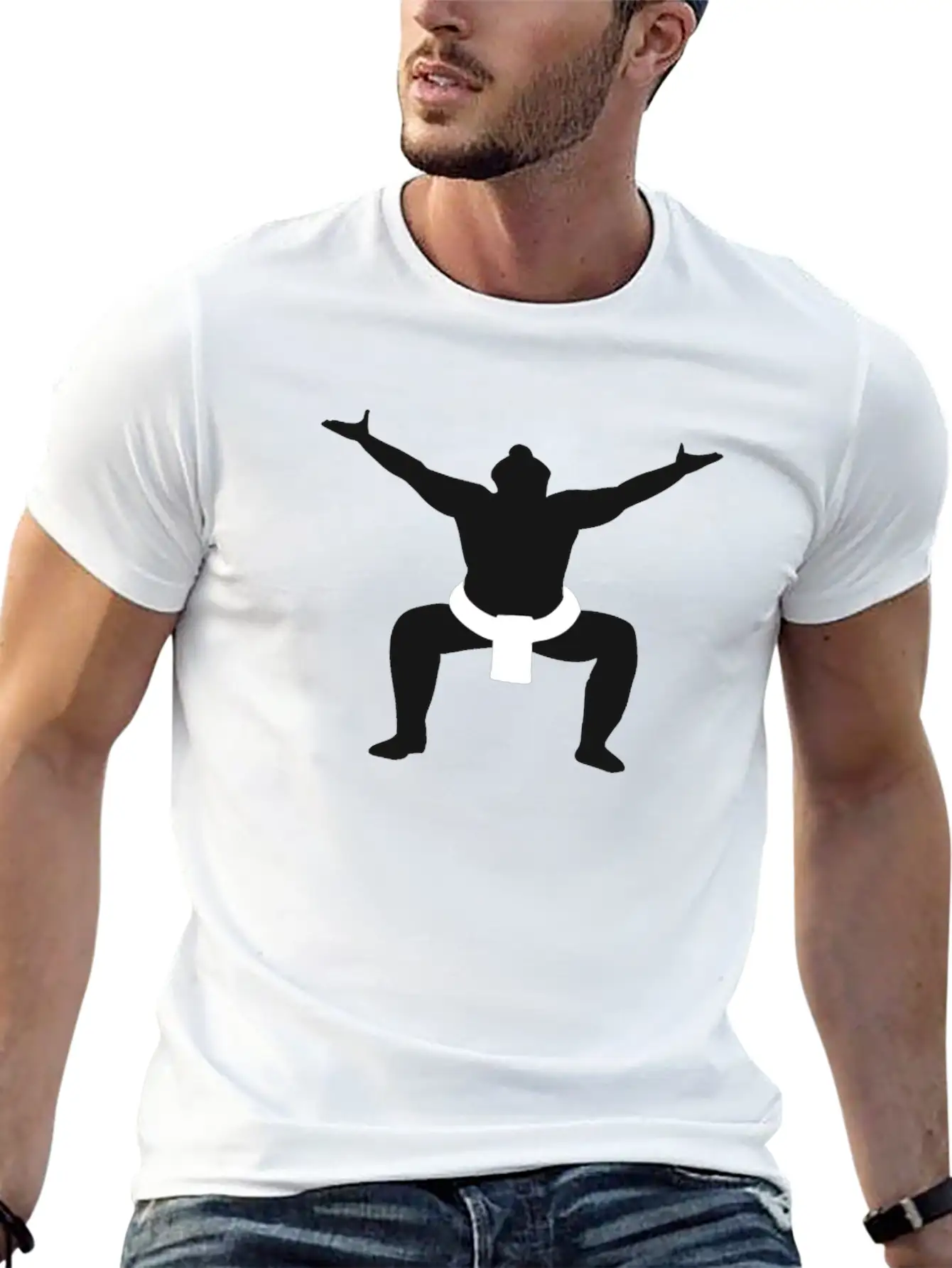 Sumo Wrestler Unisex Casual T-Shirt – Clean Design For Daily Comfort