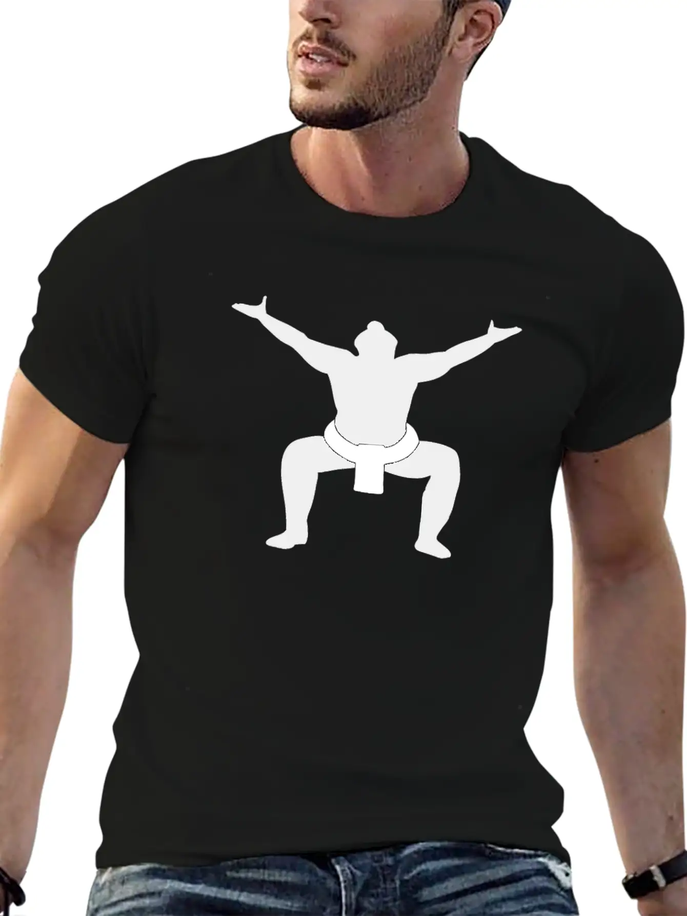 Sumo Wrestler Unisex Casual T-Shirt – Clean Design For Daily Comfort