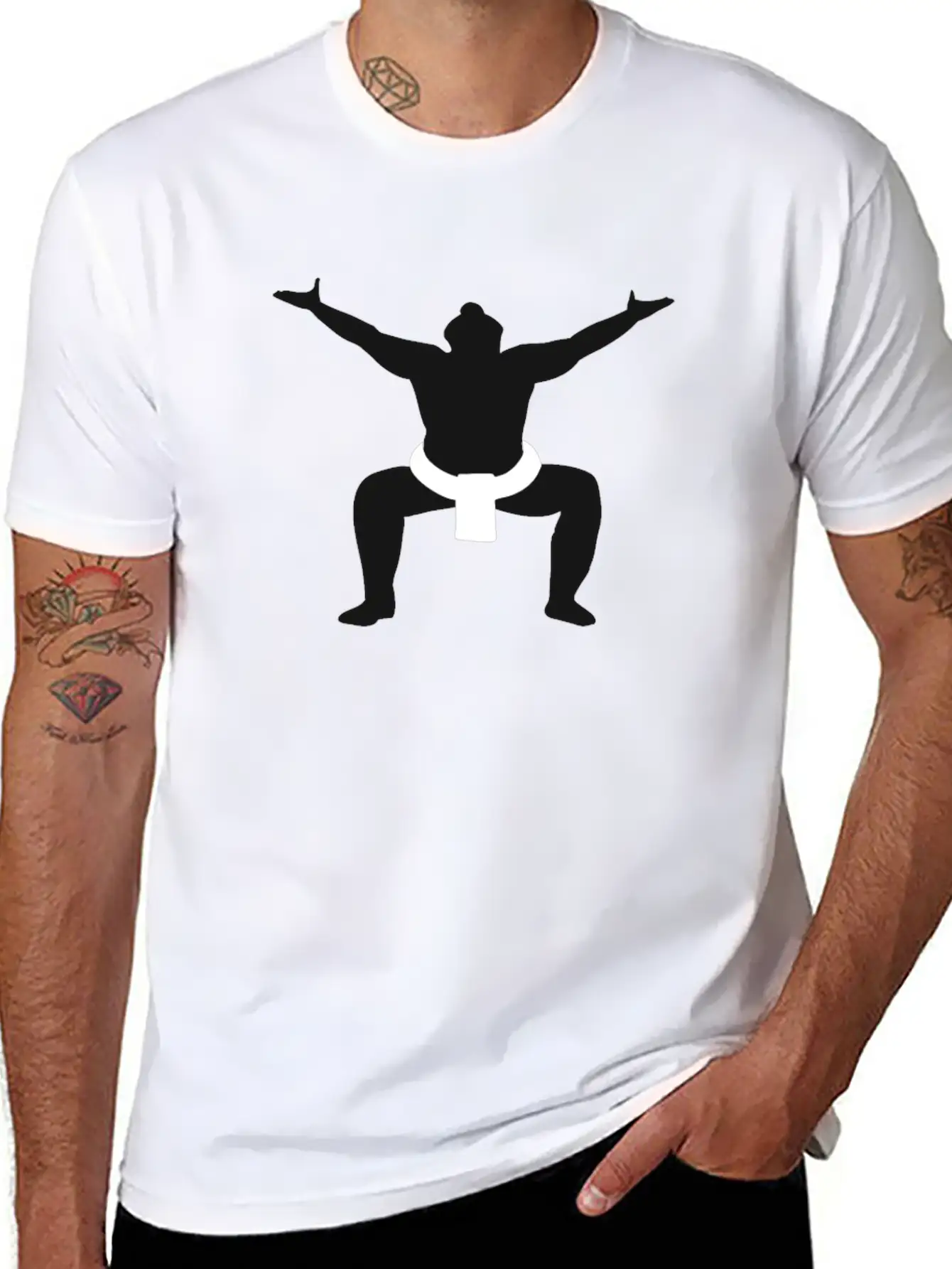 Sumo Wrestler Unisex Casual T-Shirt – Clean Design For Daily Comfort