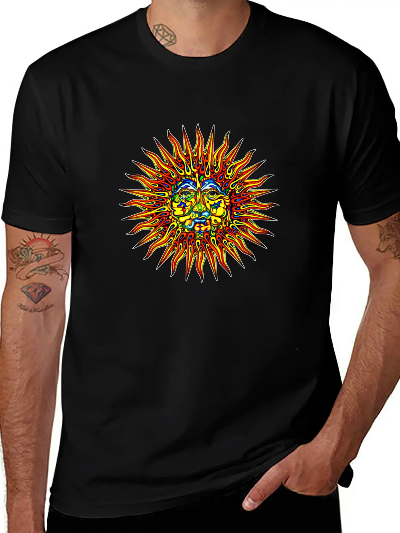 Sun Design Unisex Casual T-Shirt – Clean Design For Daily Comfort