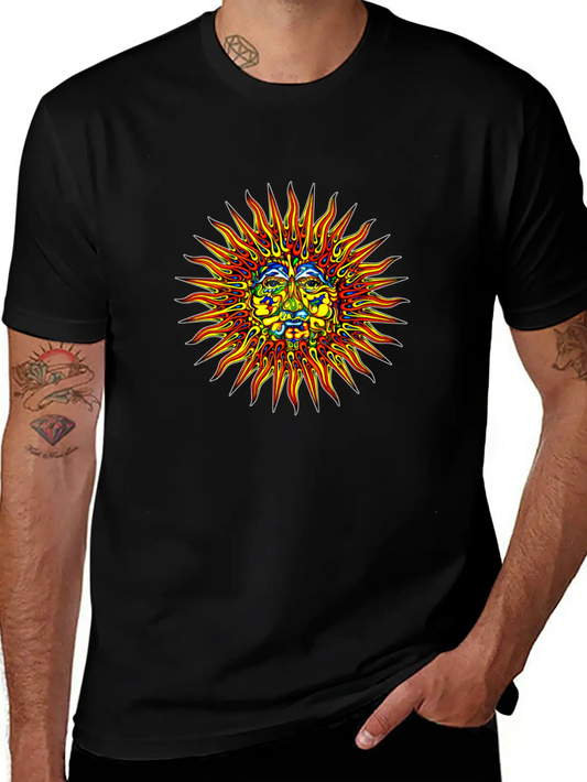 Sun Design Unisex Casual T-Shirt – Clean Design For Daily Comfort