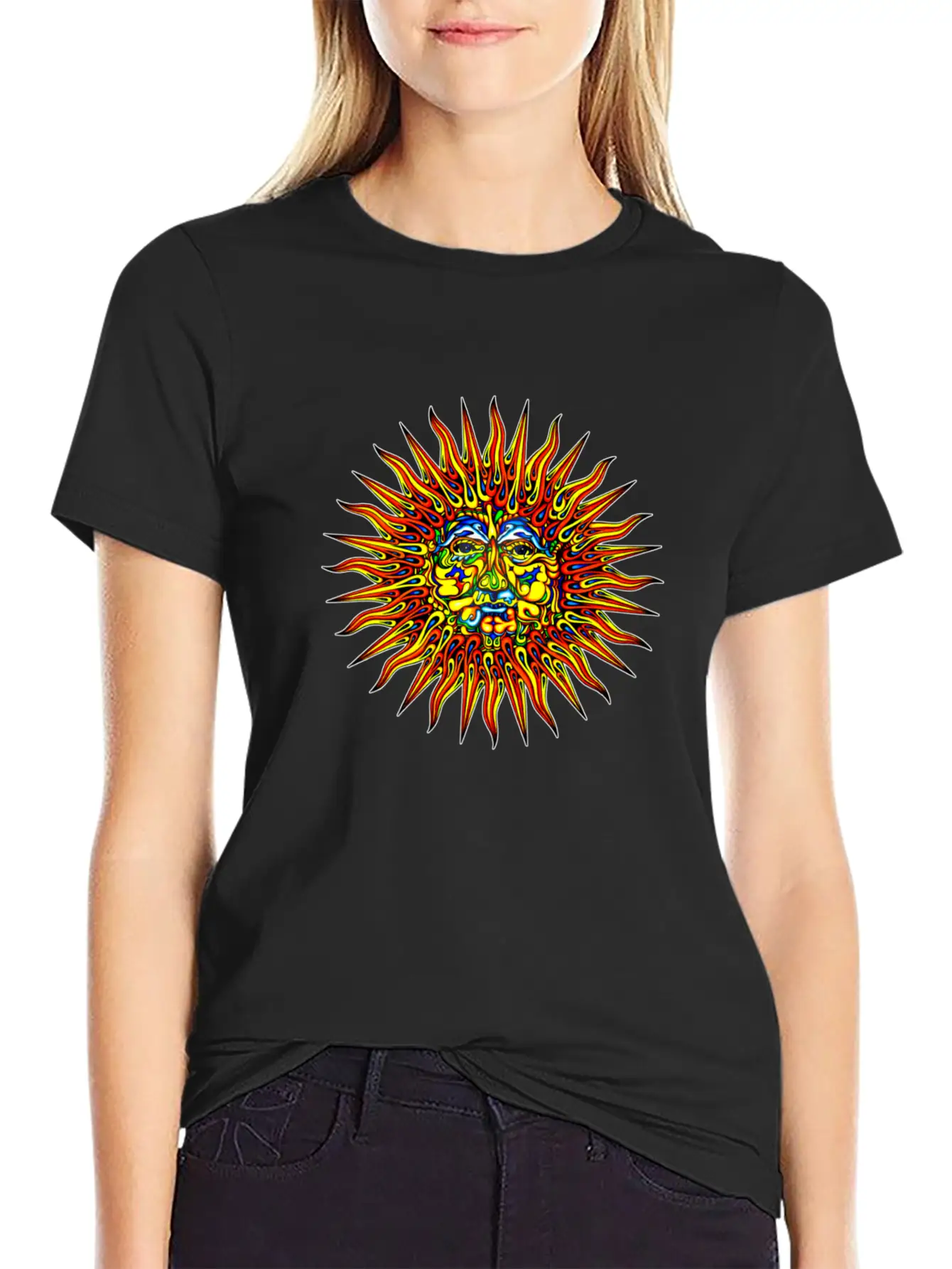 Sun Design Unisex Casual T-Shirt – Clean Design For Daily Comfort