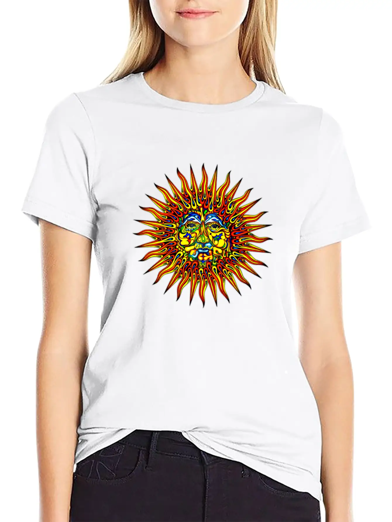 Sun Design Unisex Casual T-Shirt – Clean Design For Daily Comfort