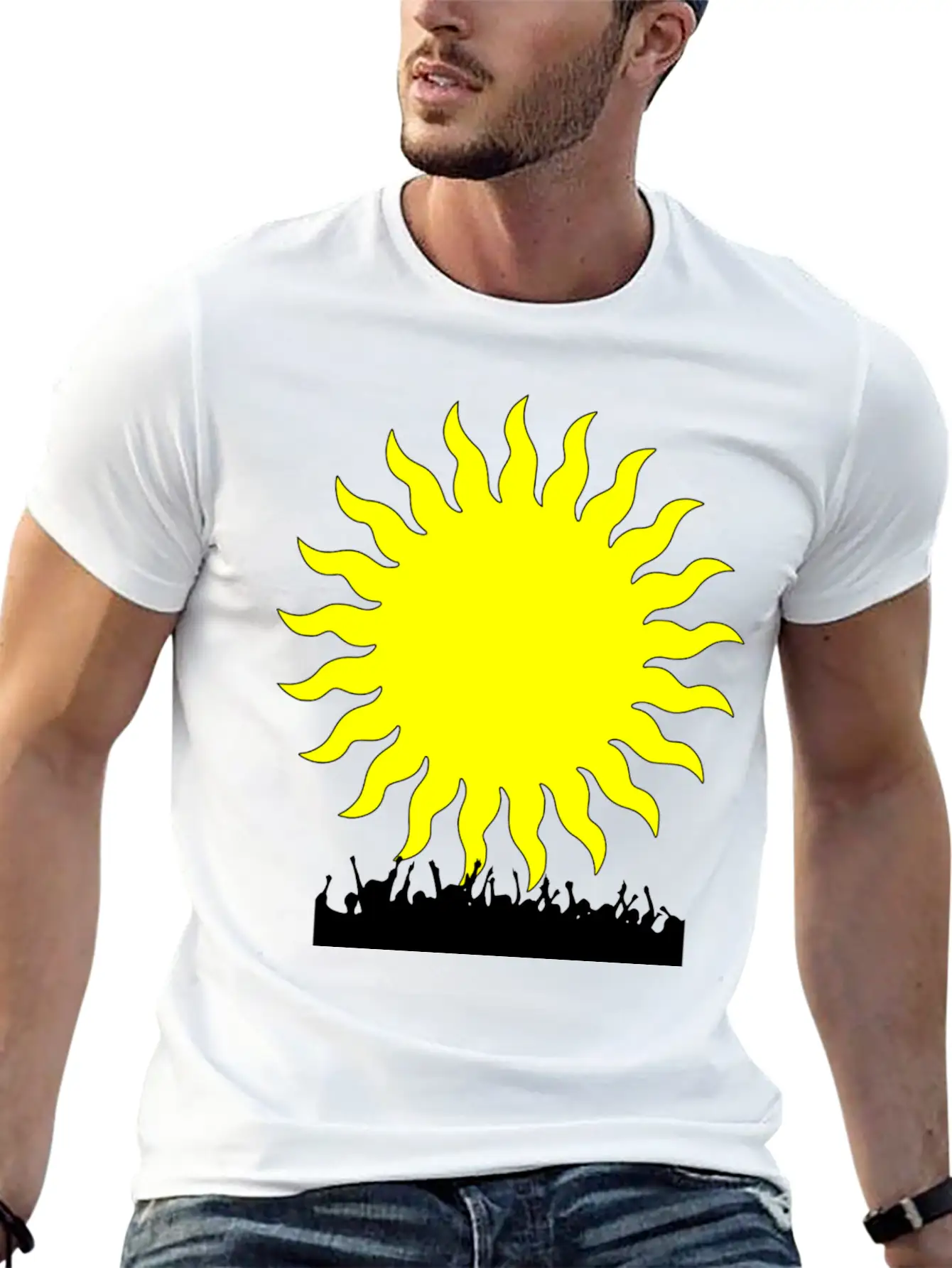 Sun Dj Stylish Everyday T-Shirt – Unisex Basic Cotton Tee