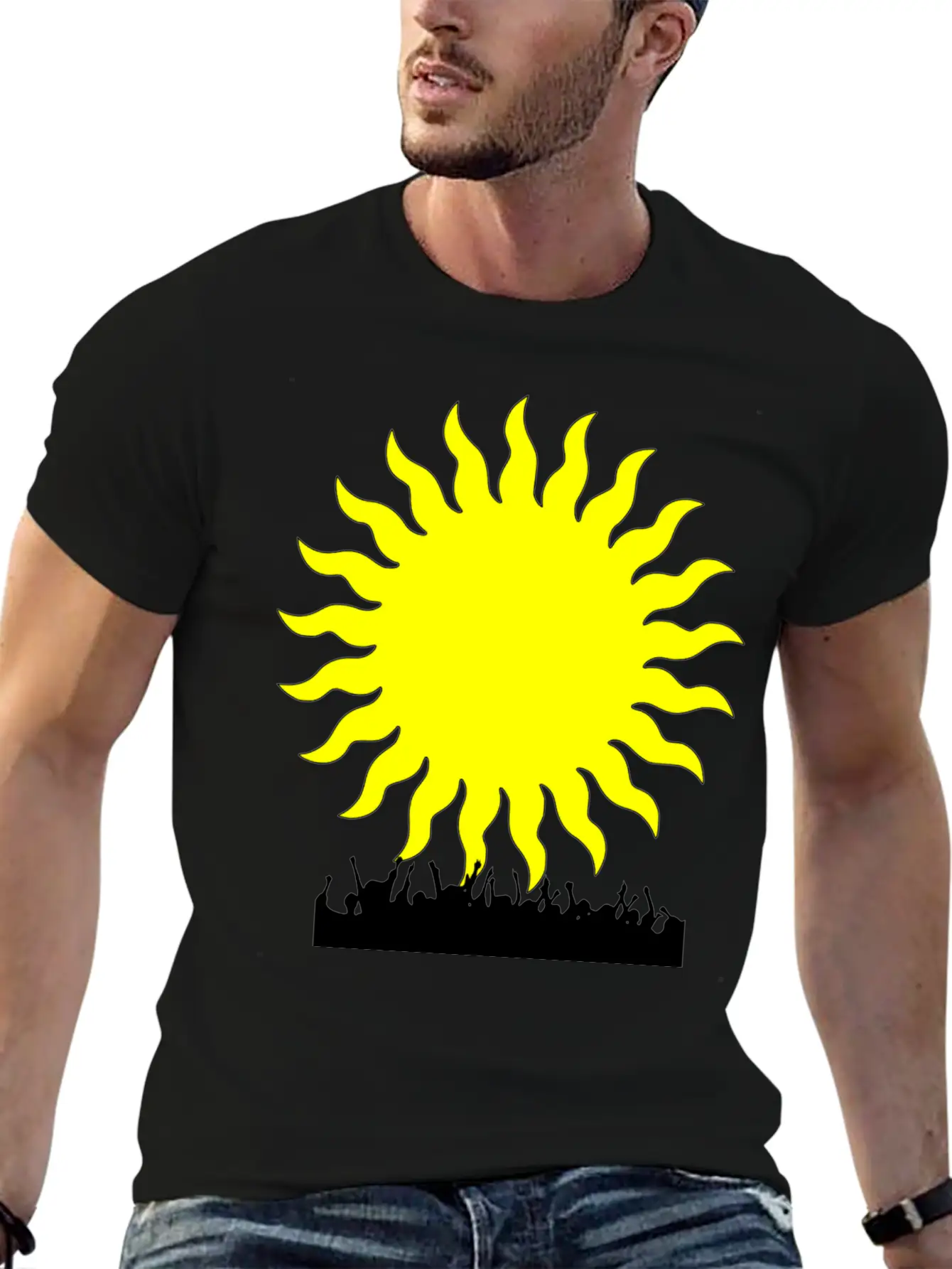 Sun Dj Stylish Everyday T-Shirt – Unisex Basic Cotton Tee