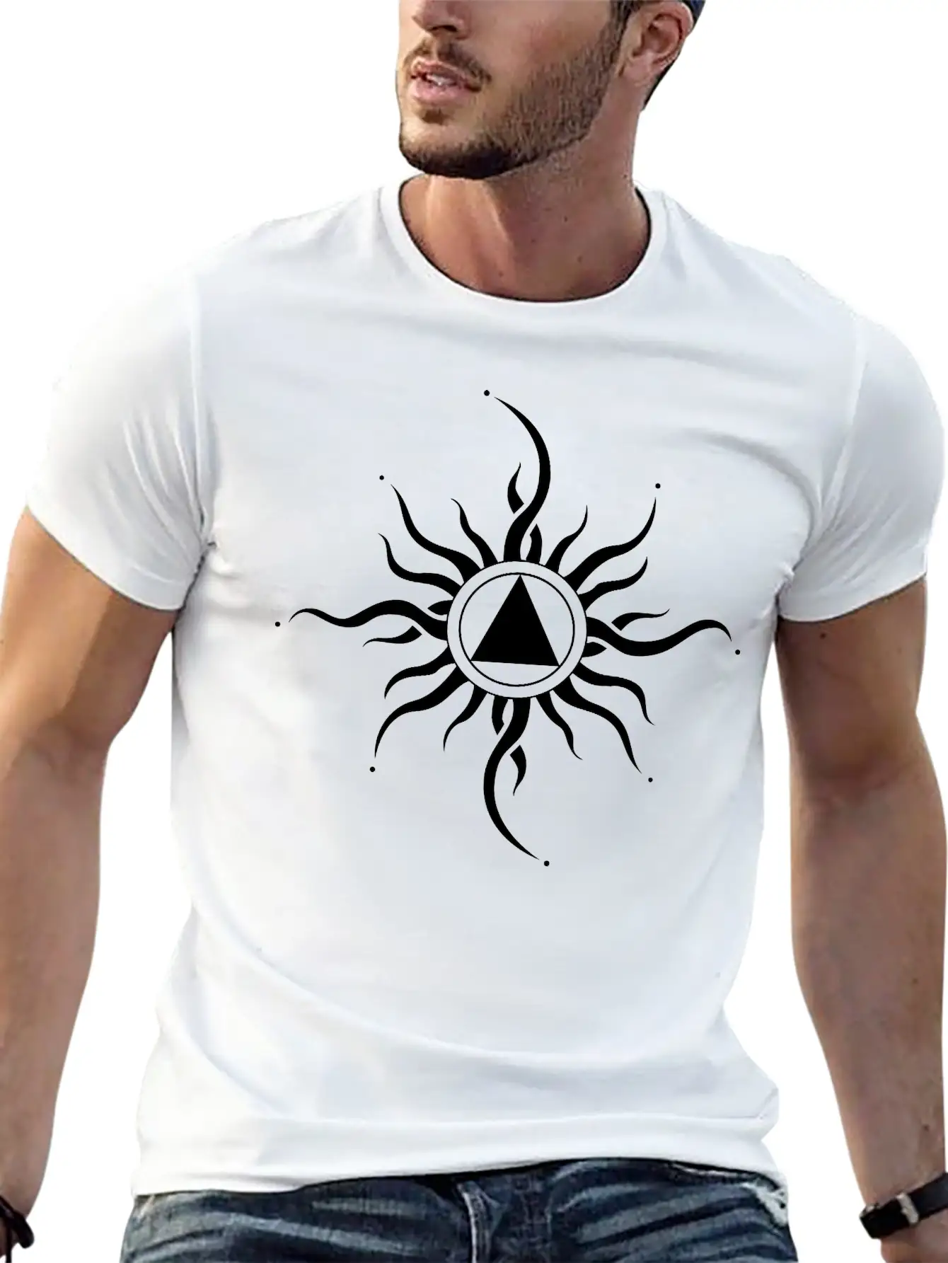 SUN EPS FILE Classic Fit Graphic Tee For Daily Comfort – Unisex Cotton Shirt