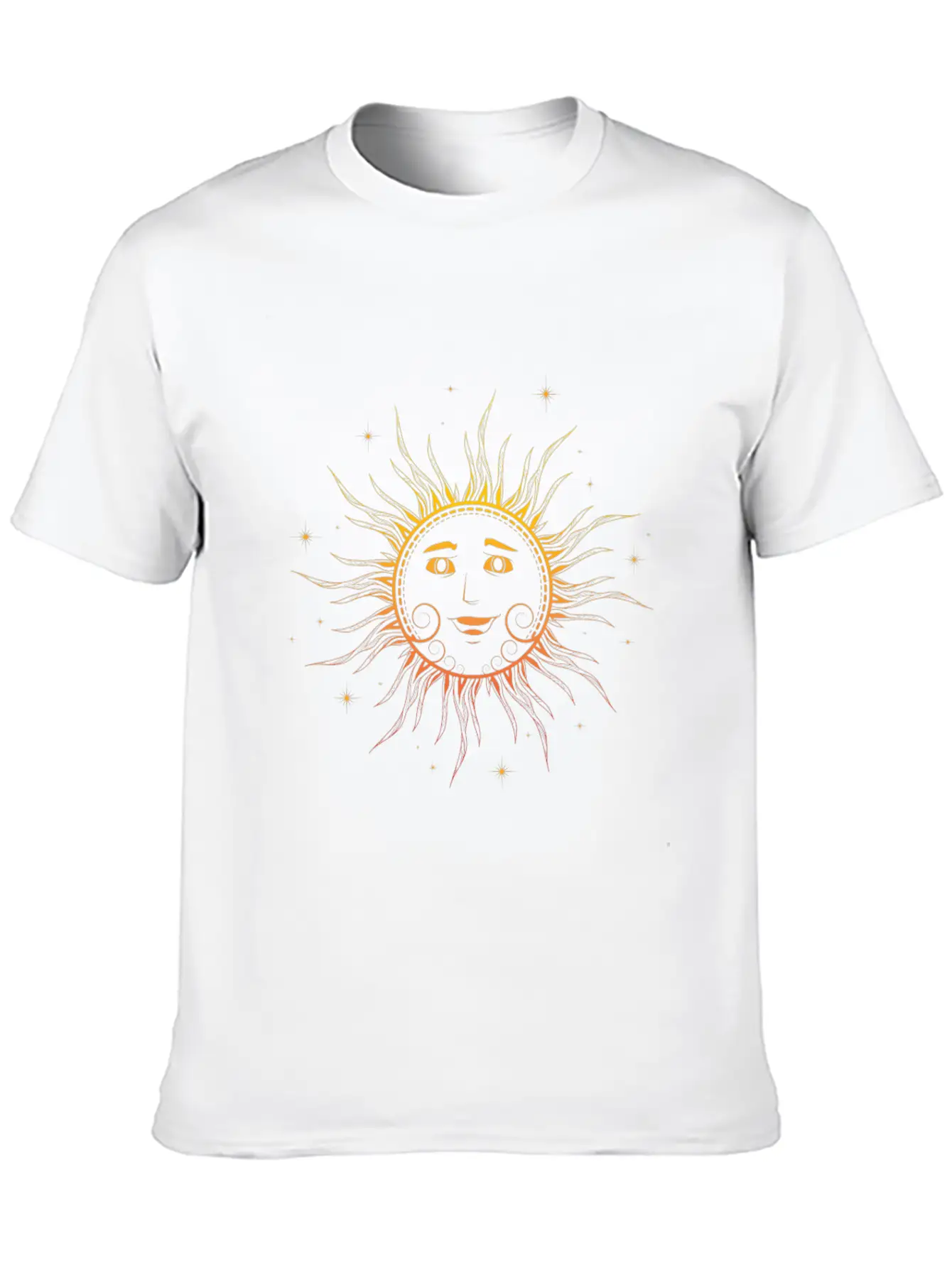 Sun Face Lightweight Cotton T-Shirt – Daily Comfort Graphic Shirt