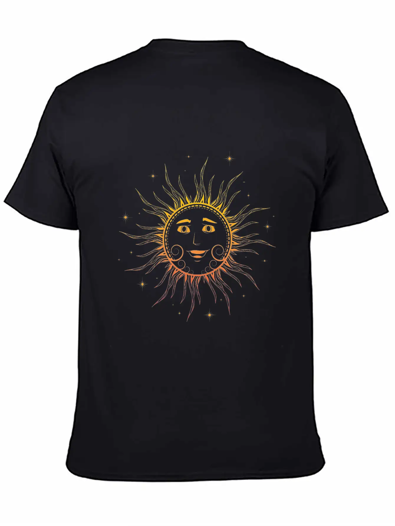 Sun Face Lightweight Cotton T-Shirt – Daily Comfort Graphic Shirt